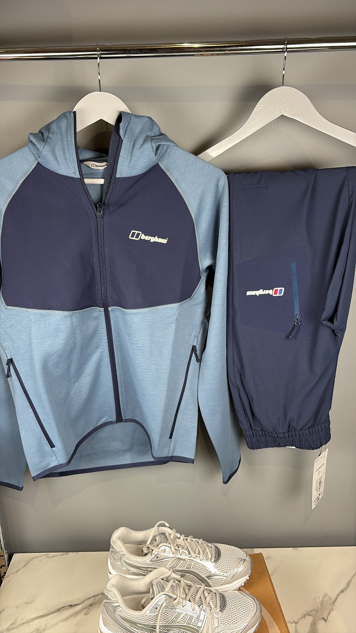 Blue and navy berghaus fleece set