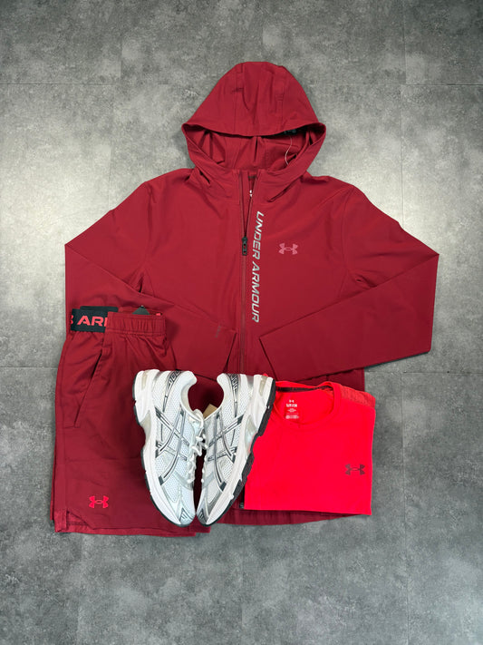 Mens maroon and crimson U/A 3 piece