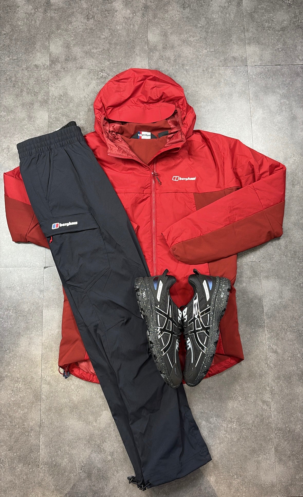 Berghaus puffer tracksuit "dark Red"