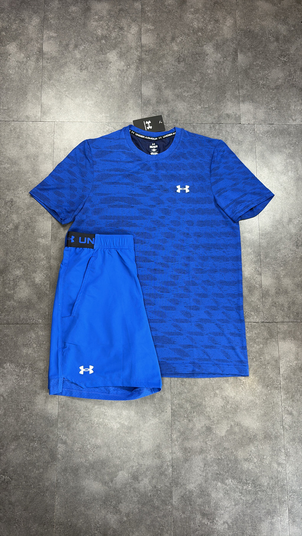 Under armour vanish short set "blue/black"