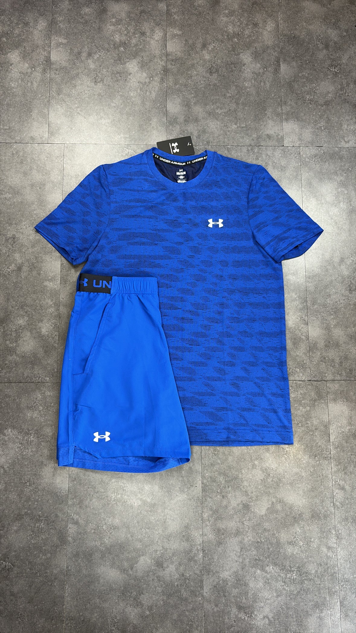 Under armour vanish short set "blue/black"