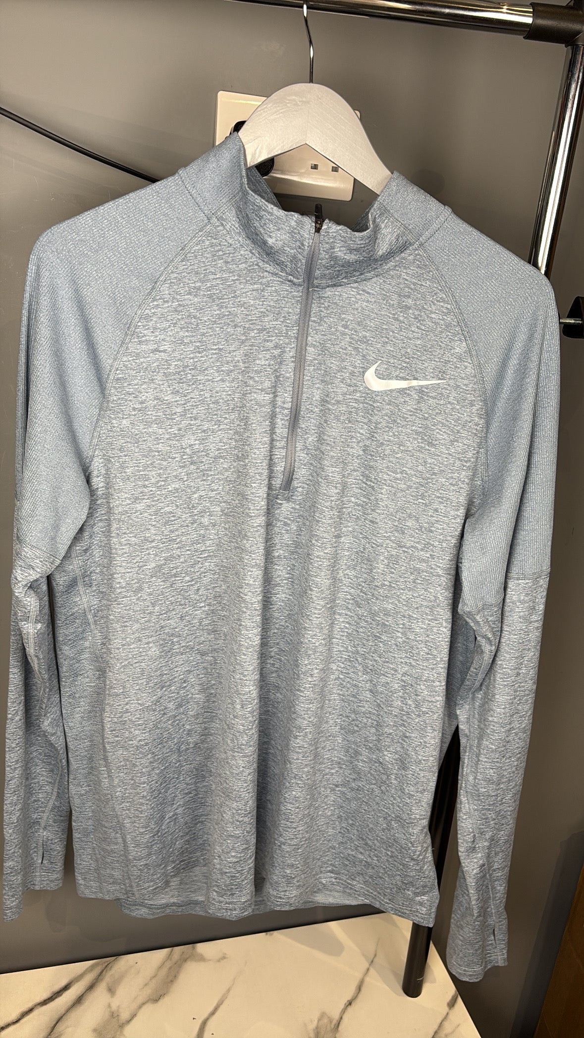 Baby blue 1/4 zip nike