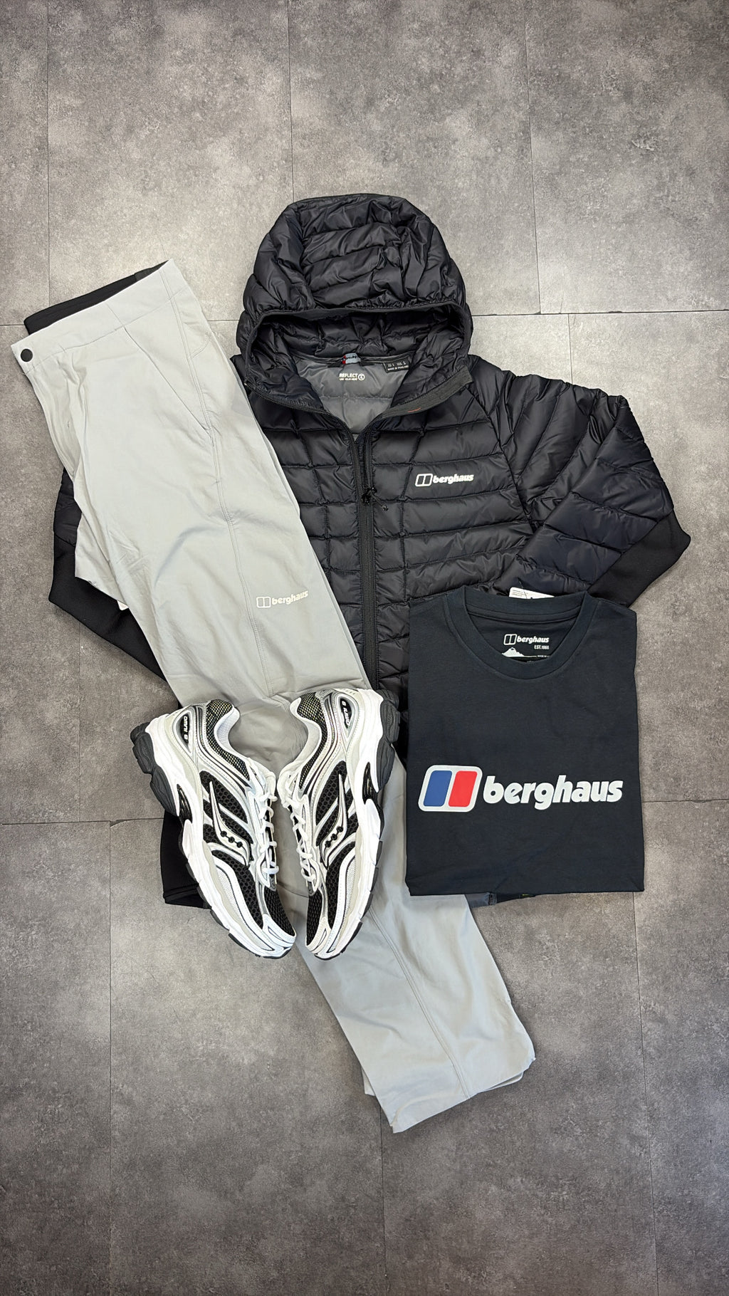 Berghaus hybrid tracksuit "black/grey"