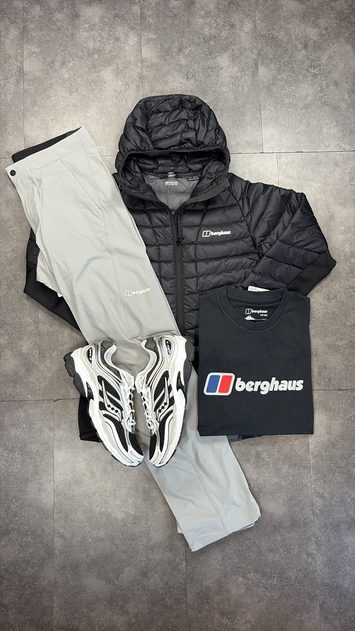 Berghaus hybrid tracksuit "black/grey"