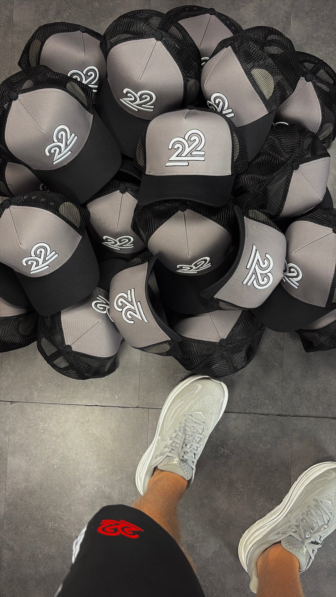 22Union cap "Moon Grey/Black" Restock