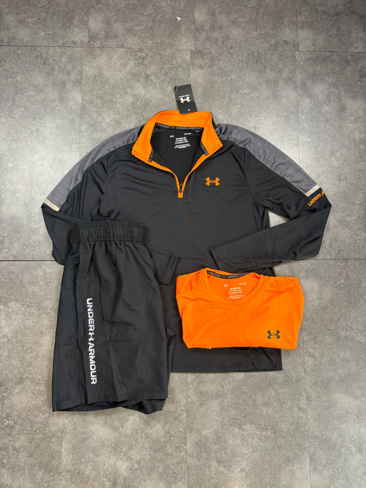 Orange under armour 3 piece