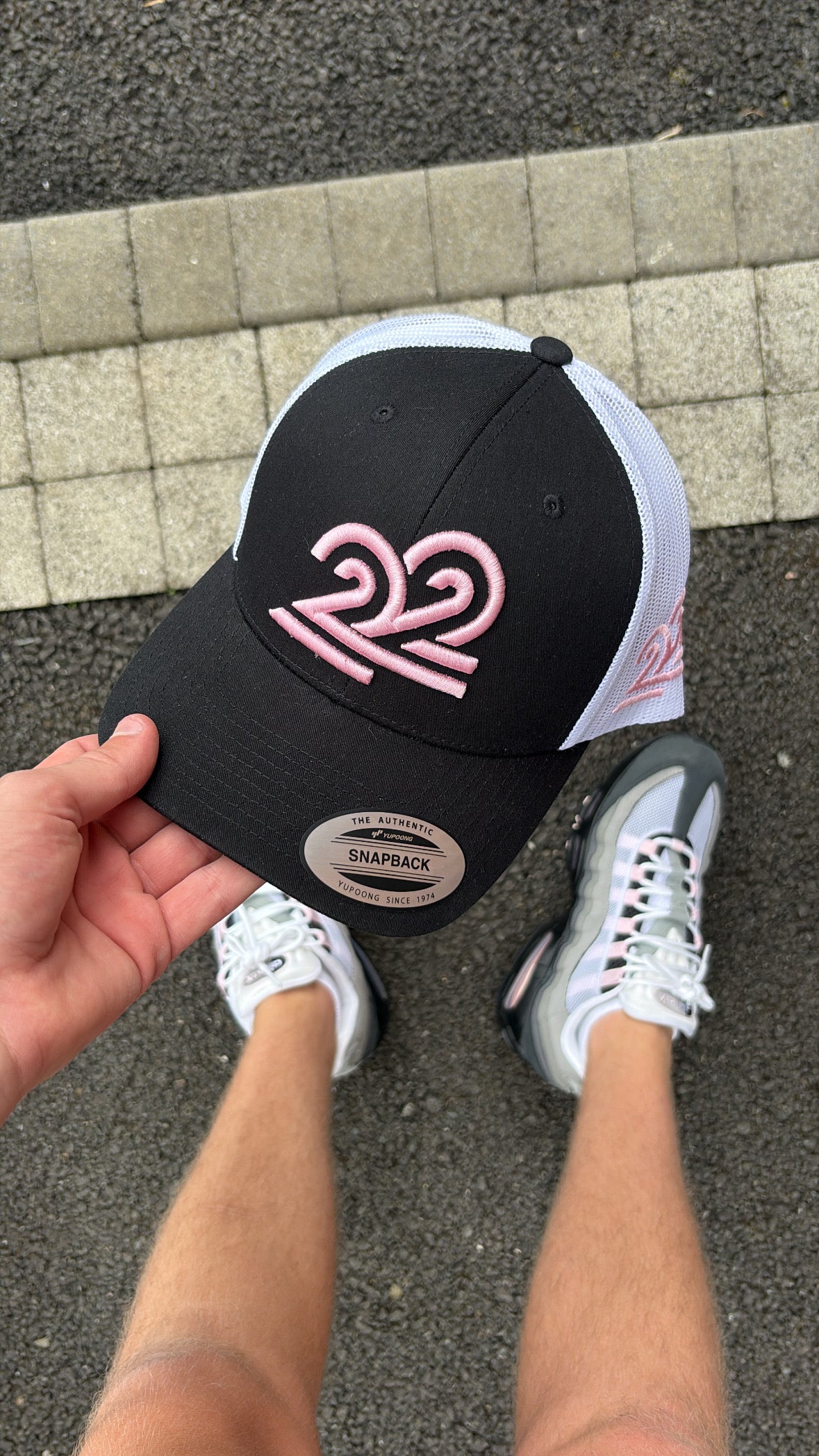 Pink foam double 22 cap