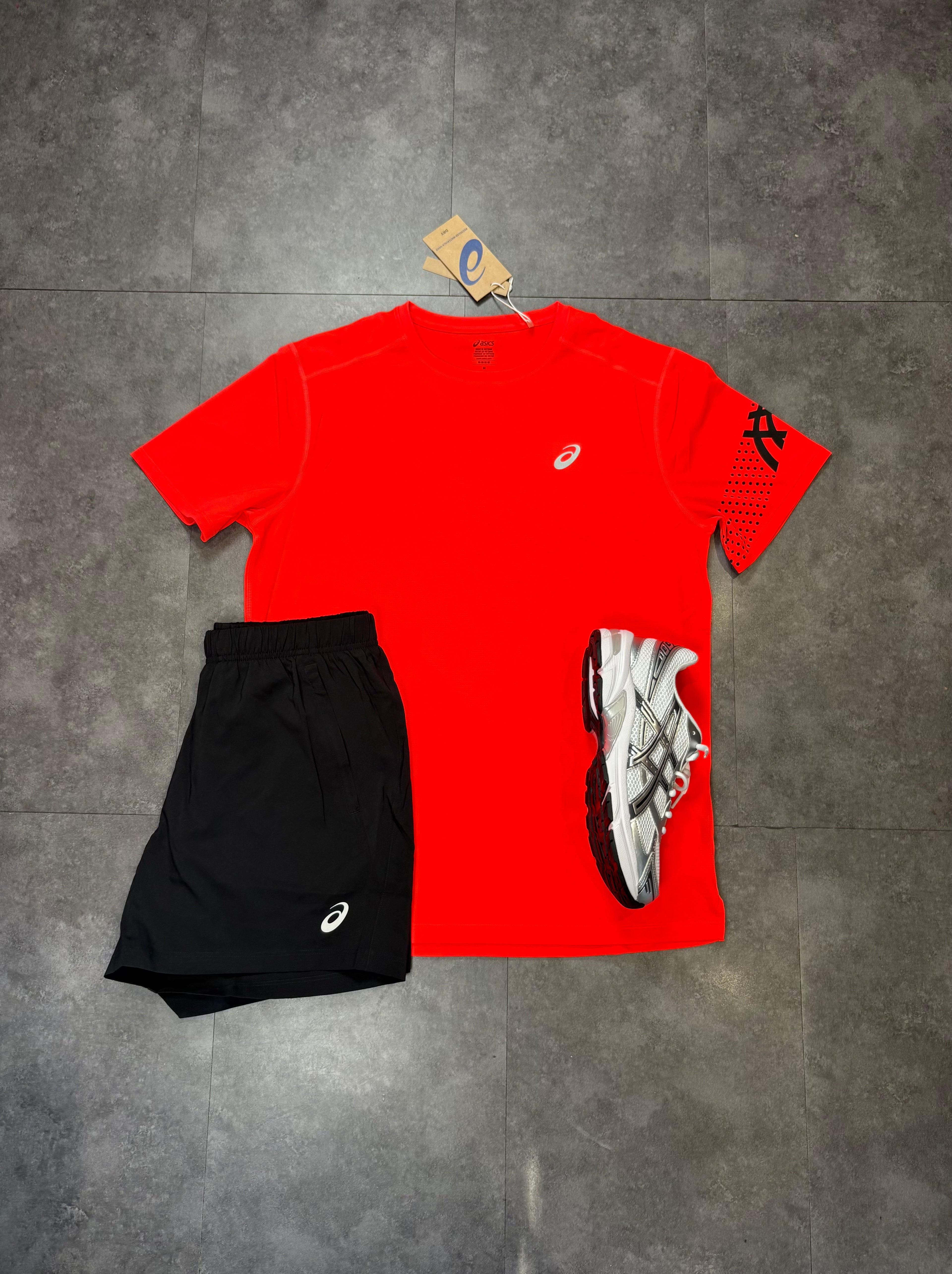 ASICS short set "Red"