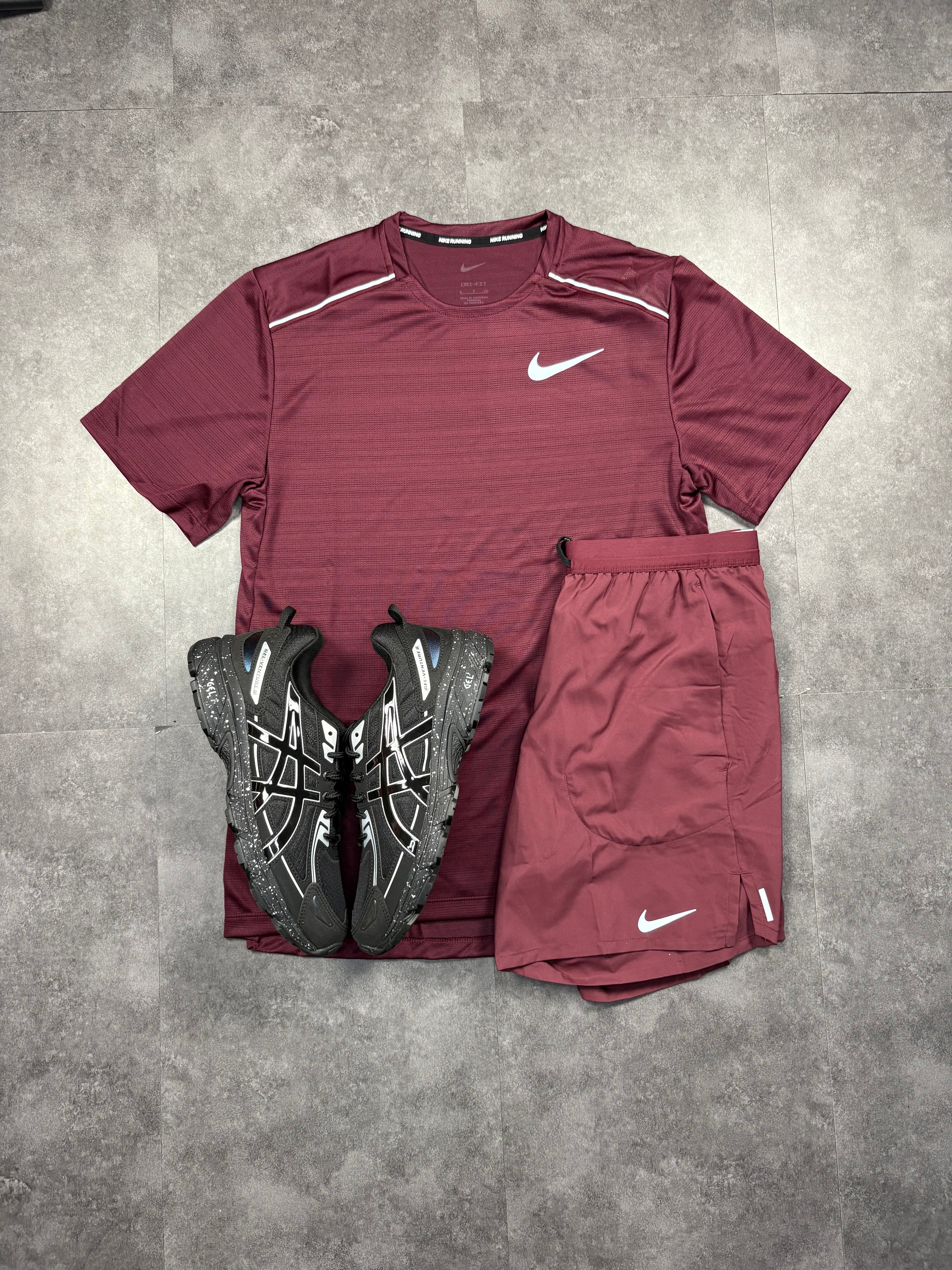 Mens midnight maroon nike set