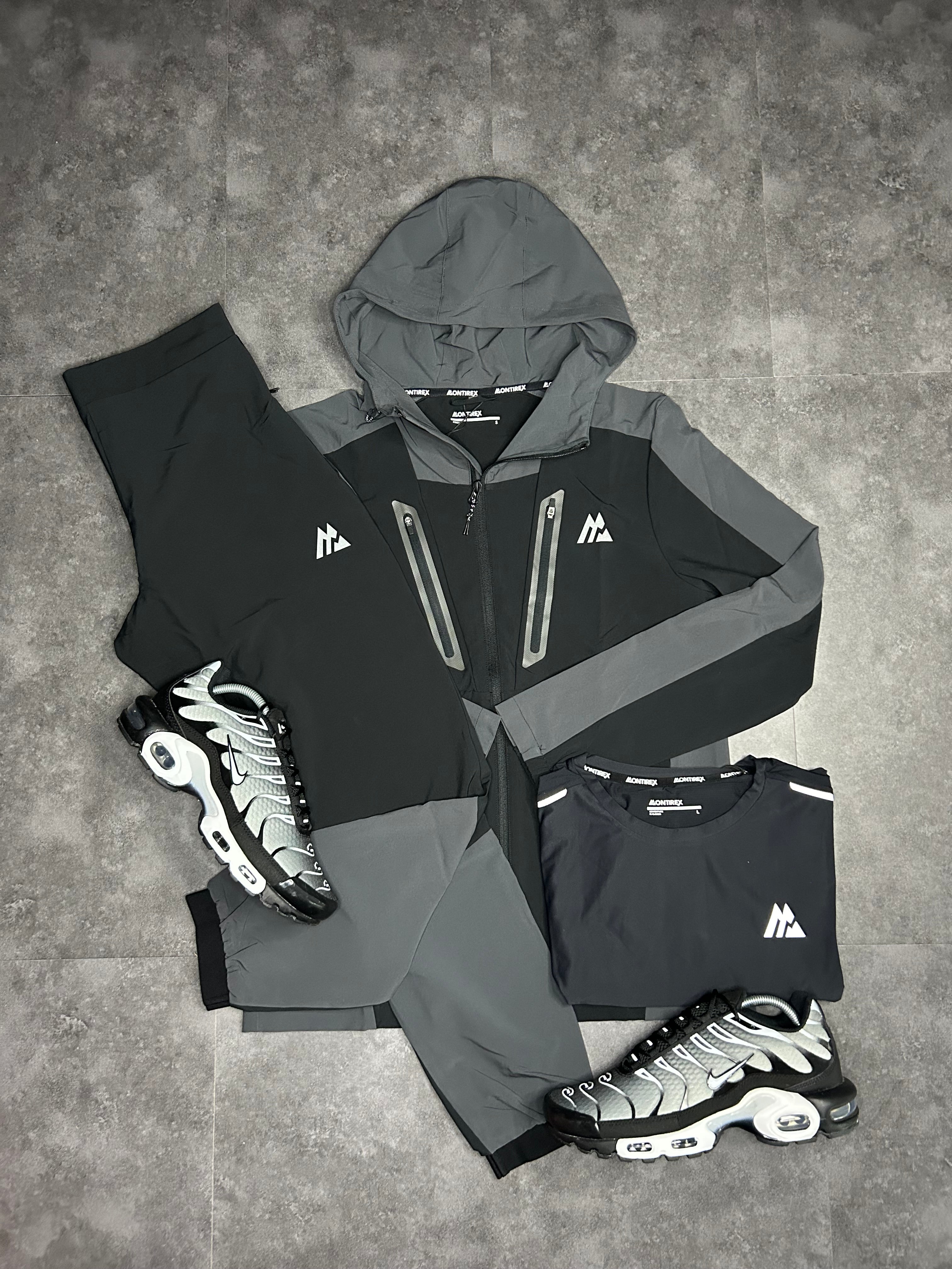 Black montirex 2 piece jacket and pants