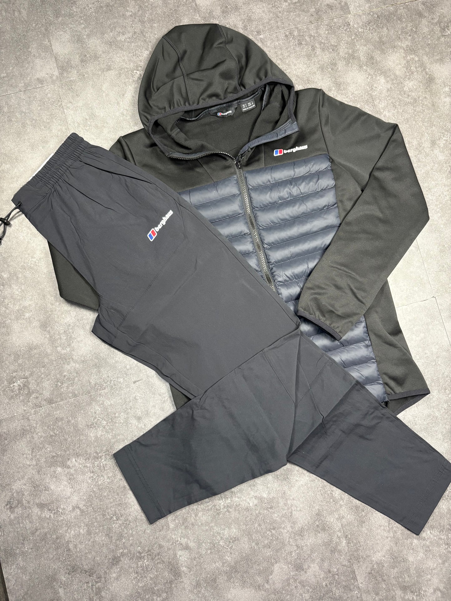 Mens Black Berghaus Hybrid set