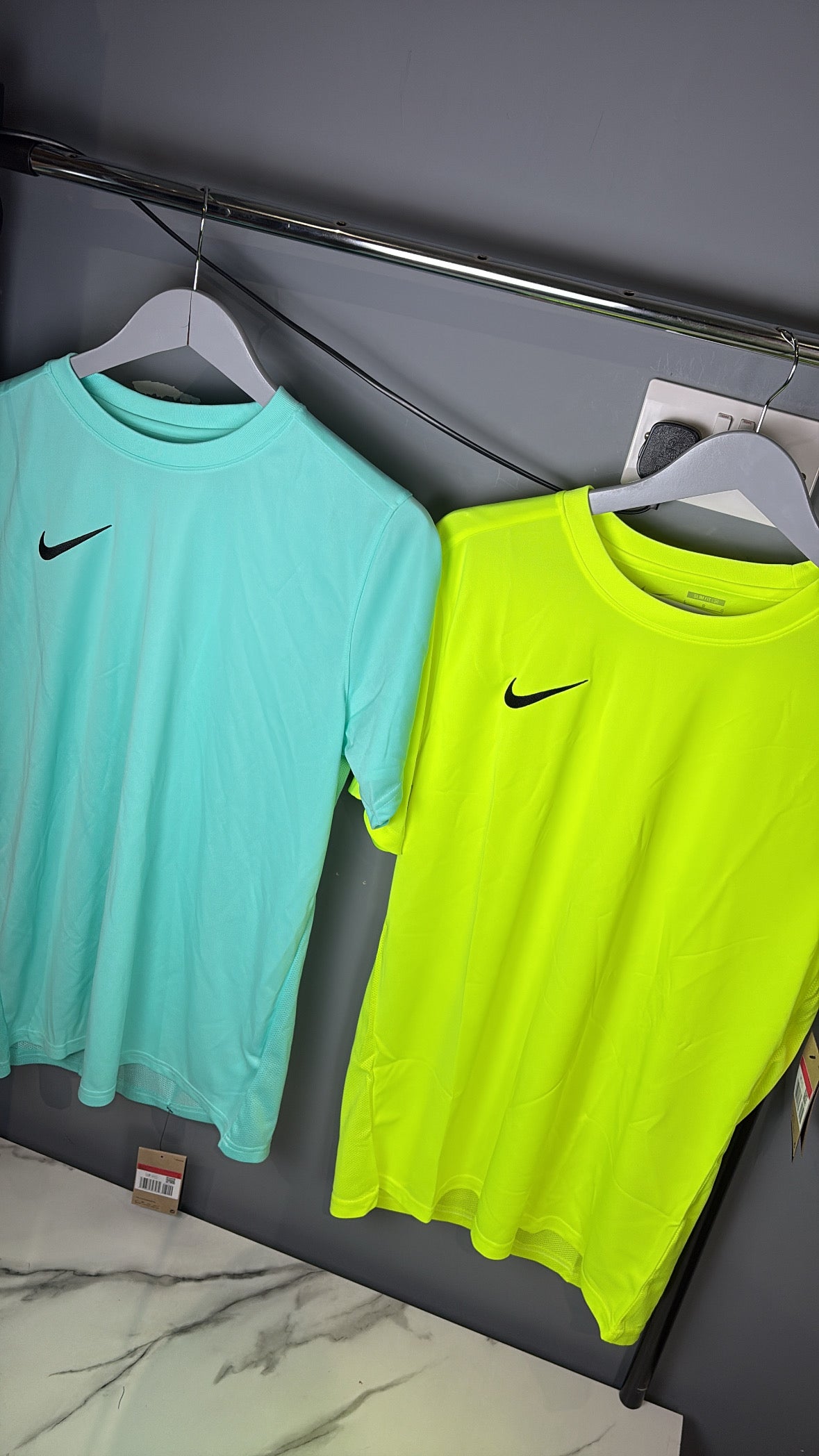 Mint neon nike tees