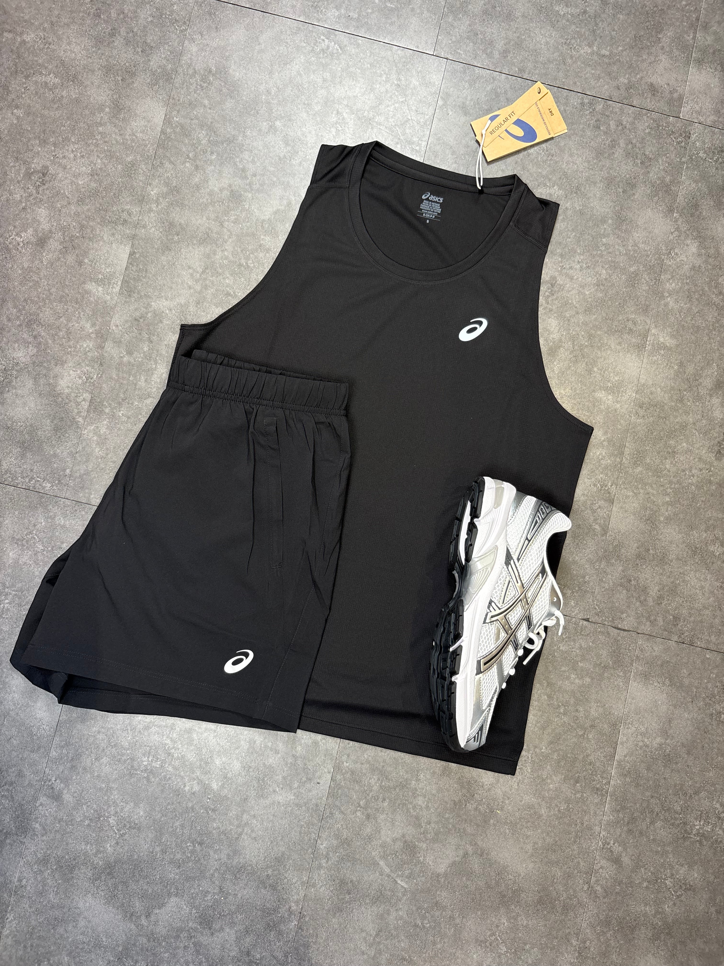 ASICS vest set "Black"