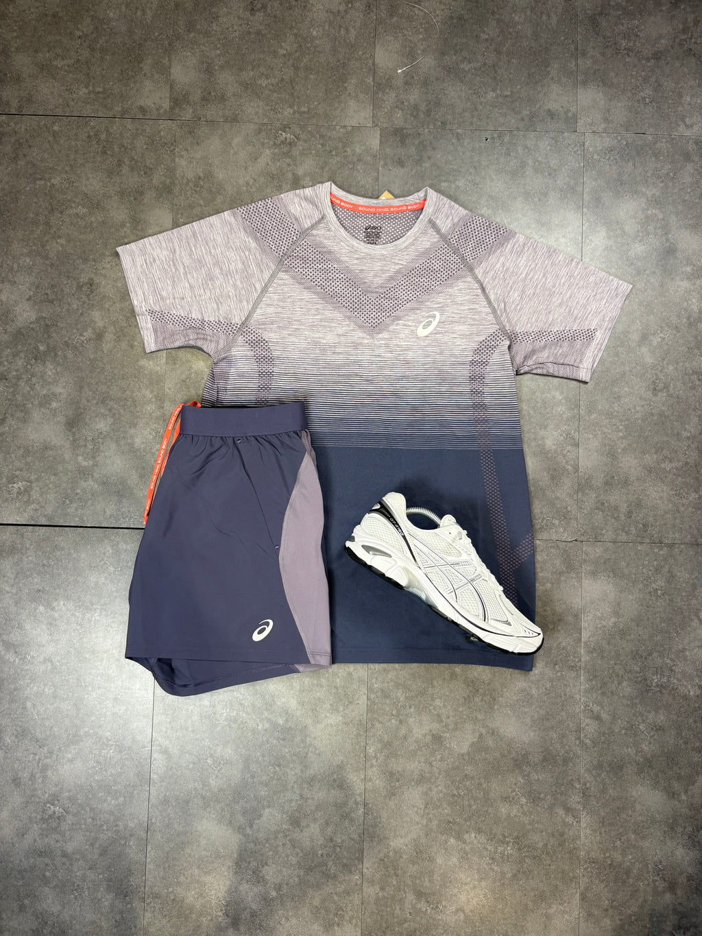 Mens seamless asics set- lavender
