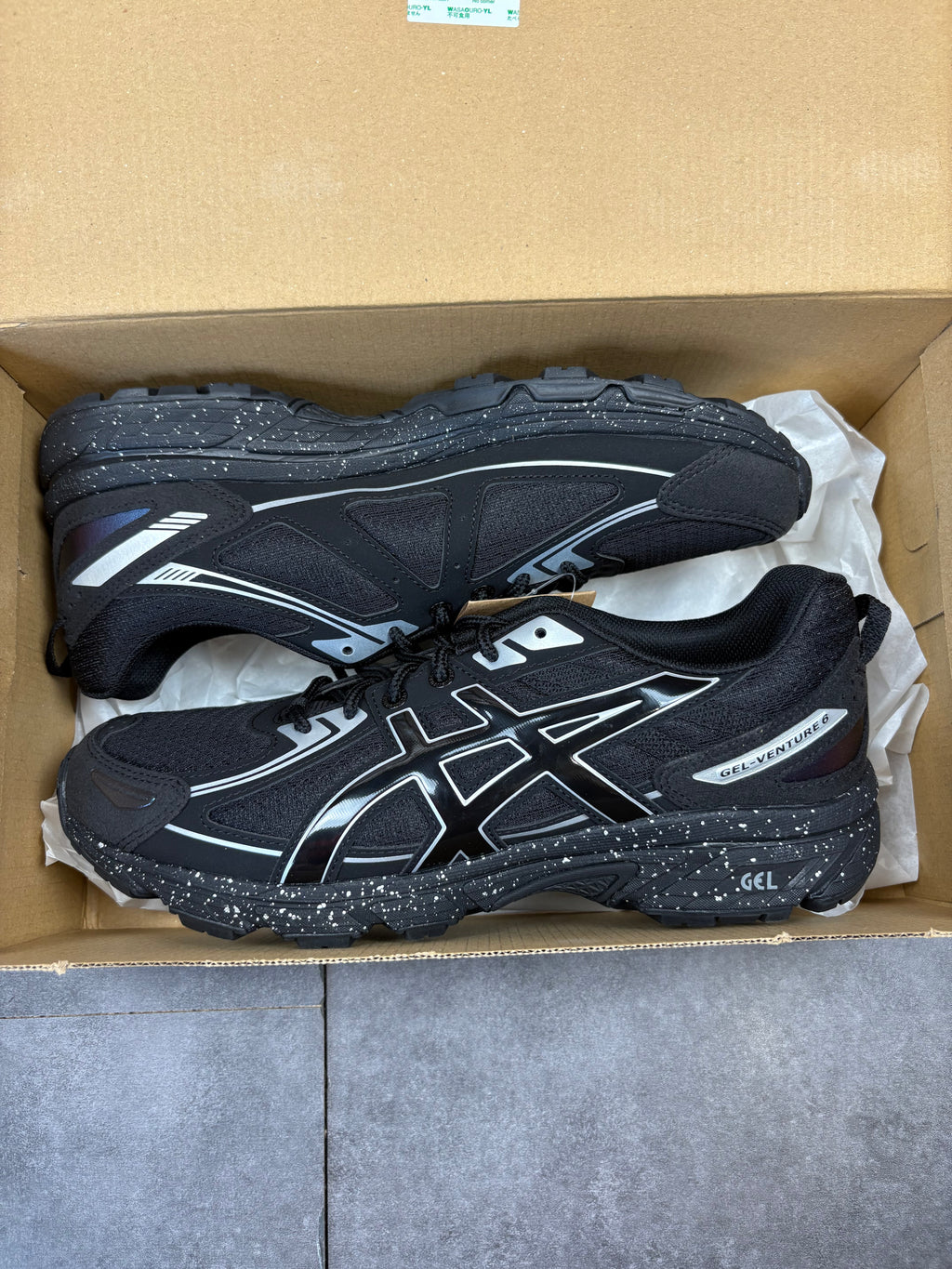 ASICS gel venture 6 "black/black"