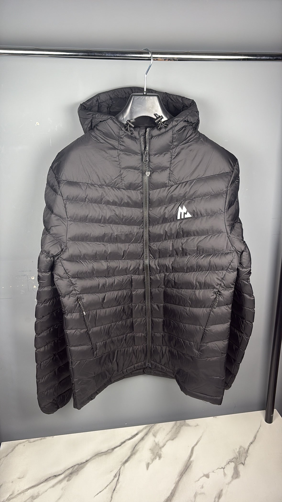 Black montirex puffer coat