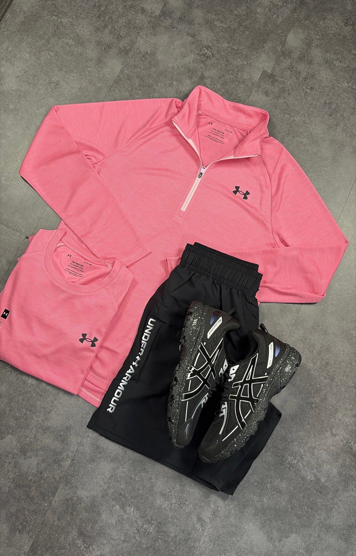 Baby pink under armour set