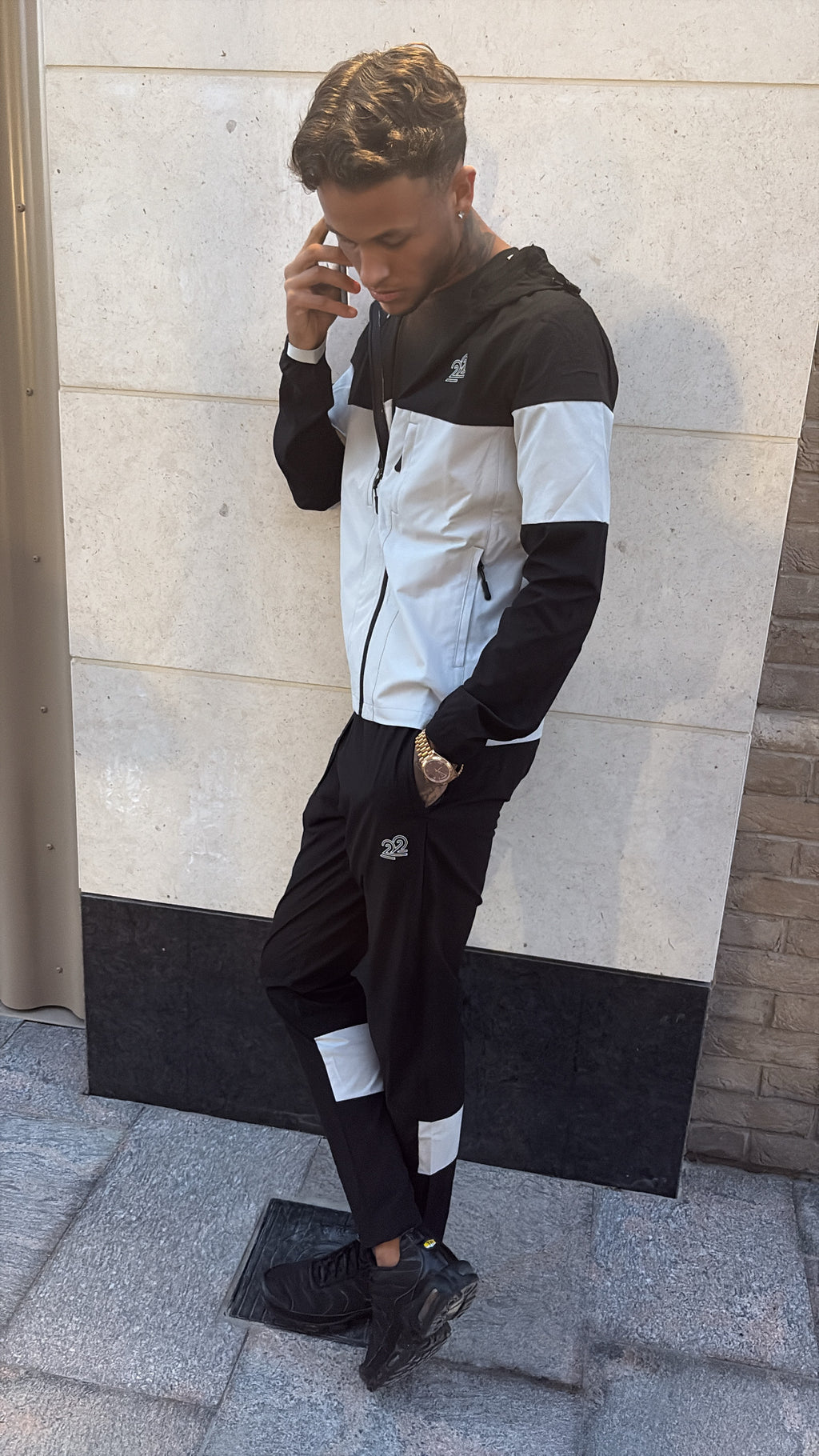 22Union stealth tracksuit "black/Light grey"