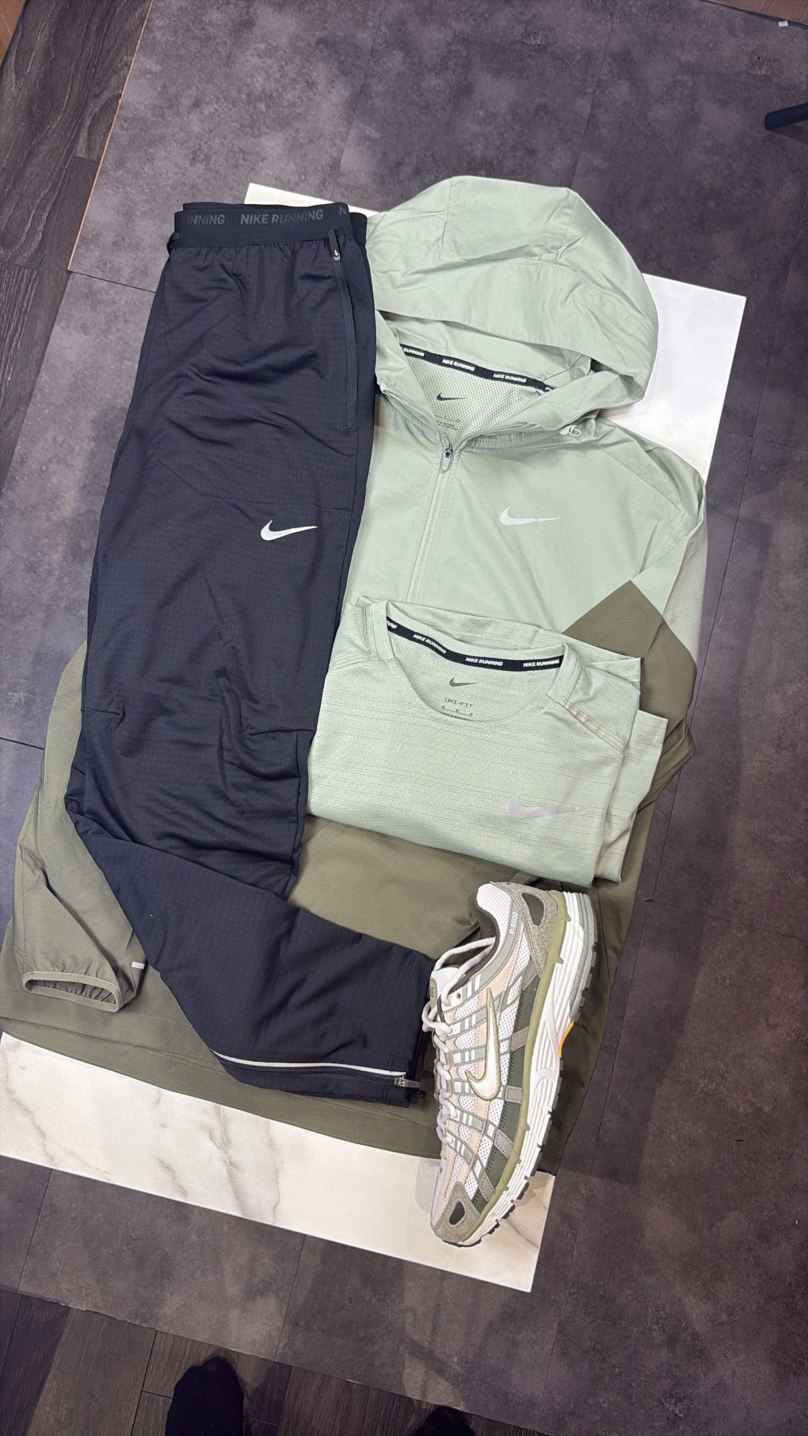 Olive nike 3 piece