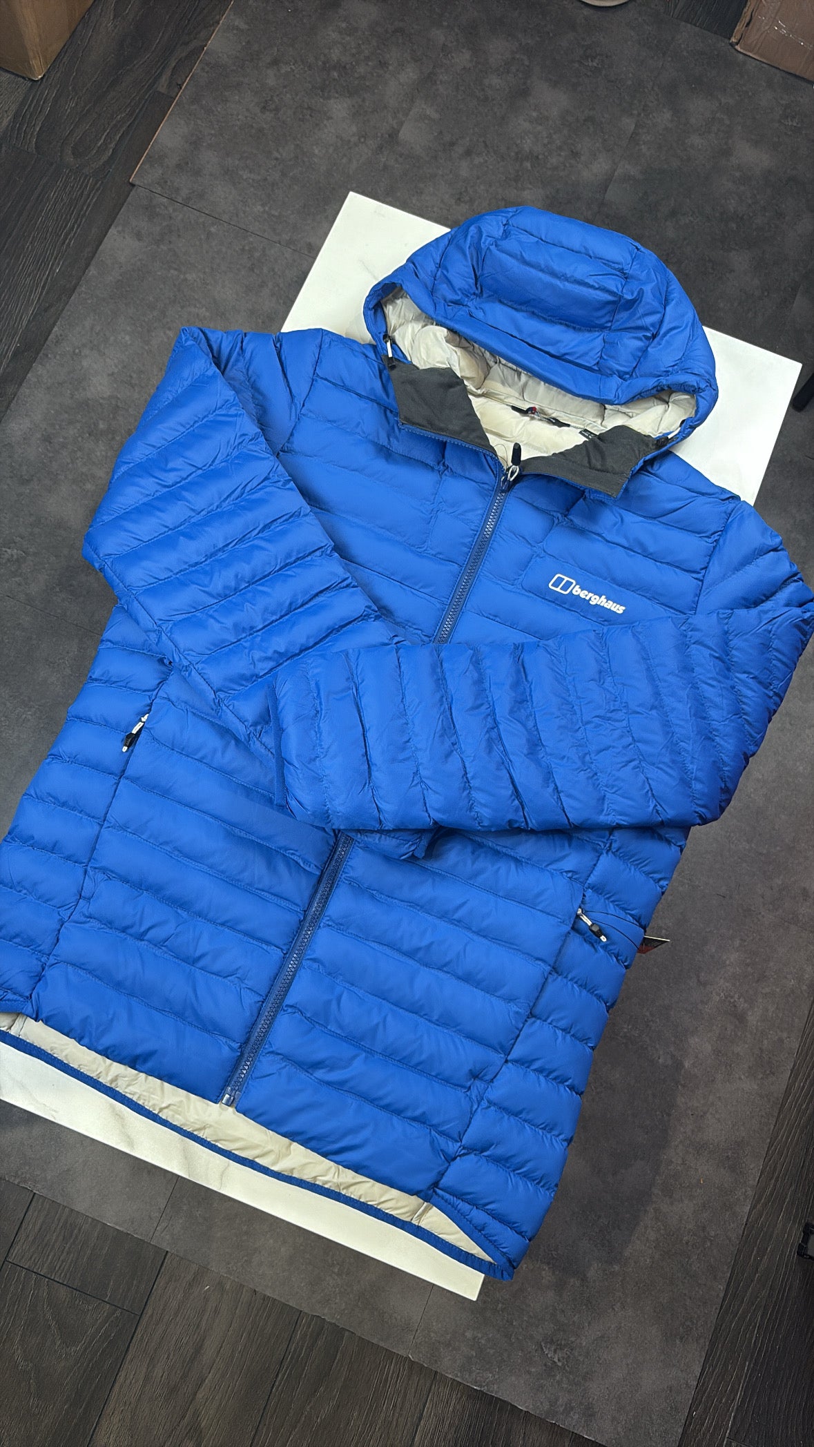 Mens blue berghaus puffer