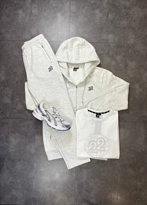 22 UNION Lux Tracksuit Inc tee "Light Grey"