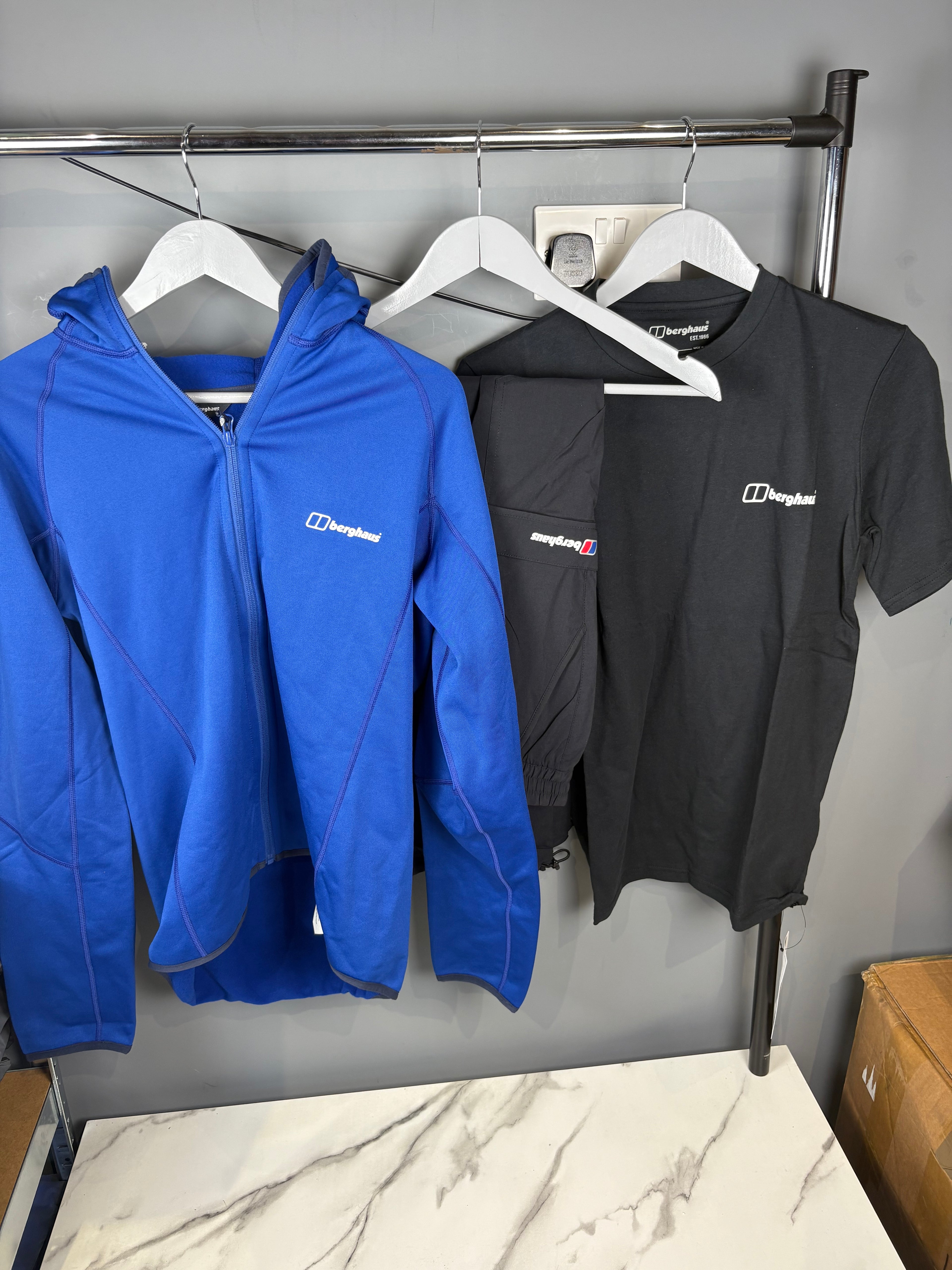 Mens blue berghaus fleece set