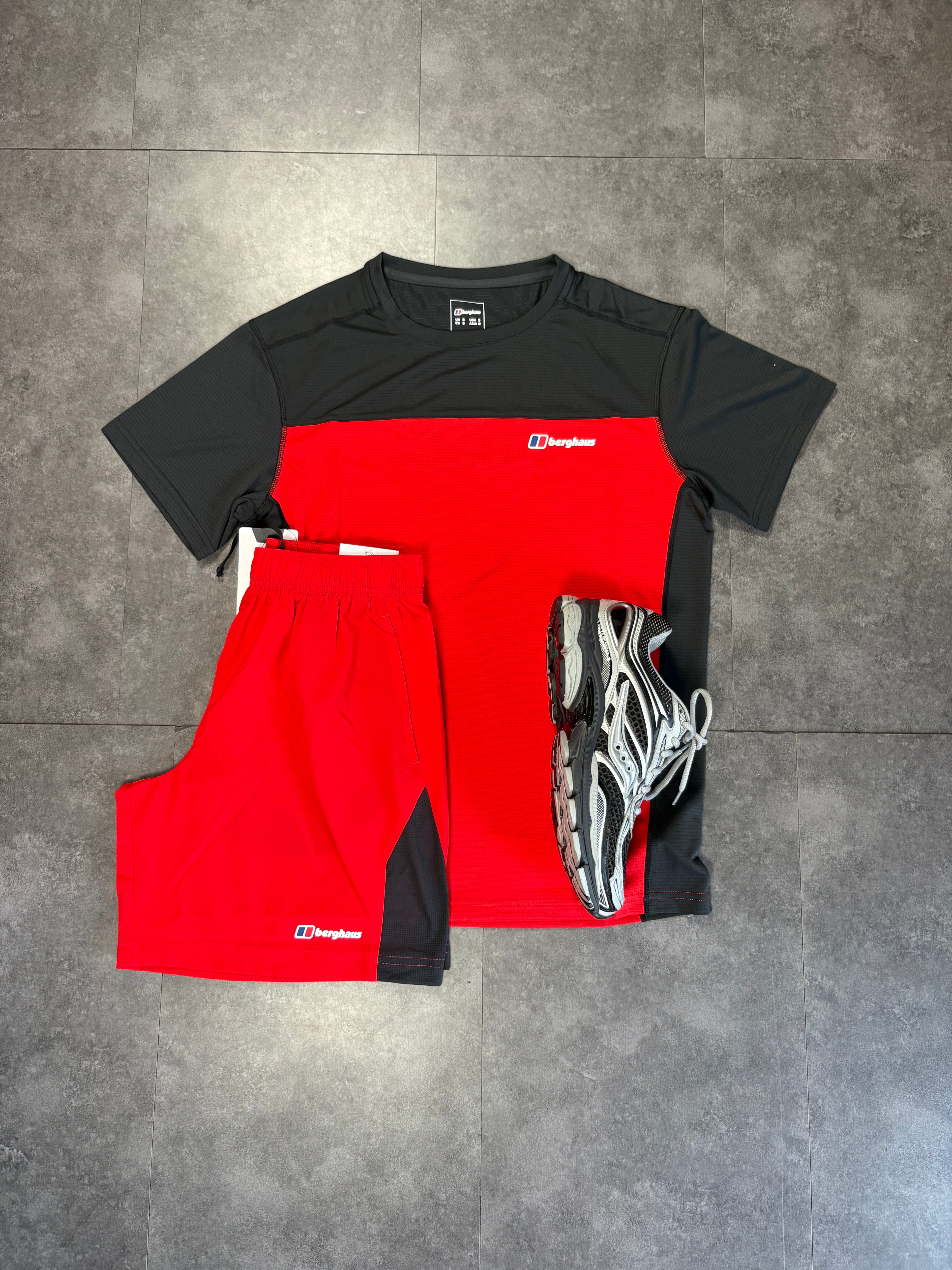 Berghaus short set "Red/Black"