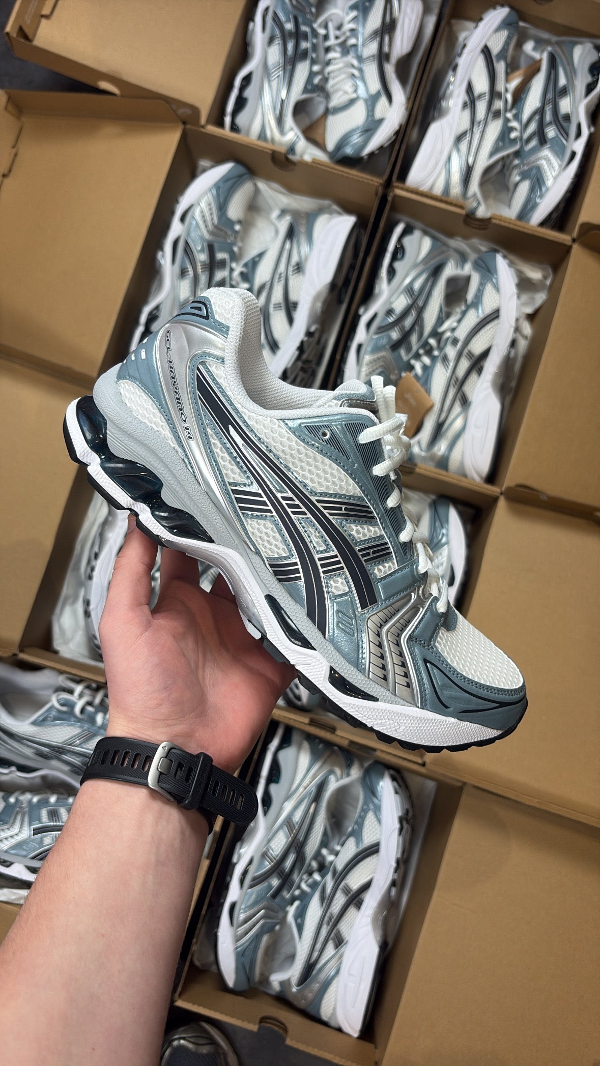 ASICS gel keyano "white/Fjord Grey"