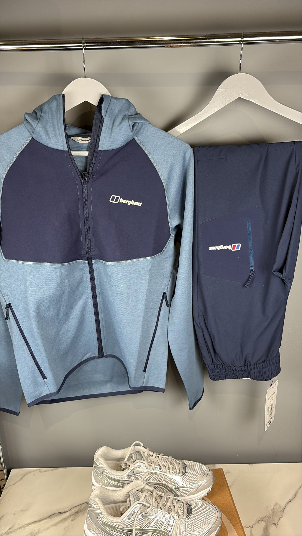 Blue and navy berghaus fleece set