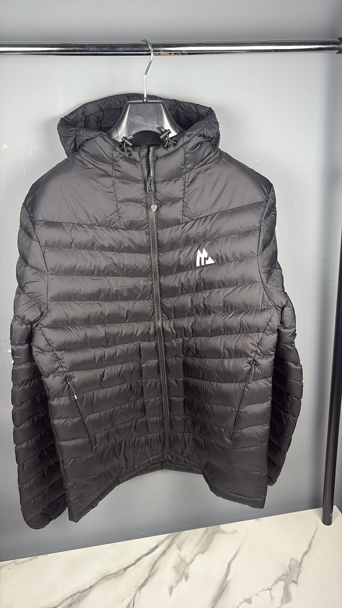 Black montirex puffer coat