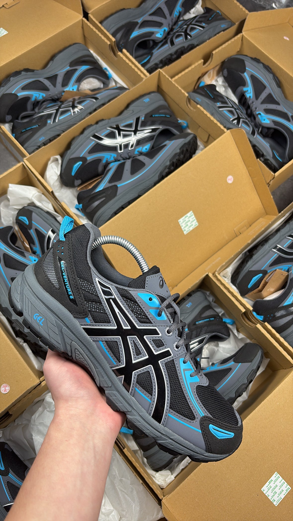 Mens New season grey and blue ASICS