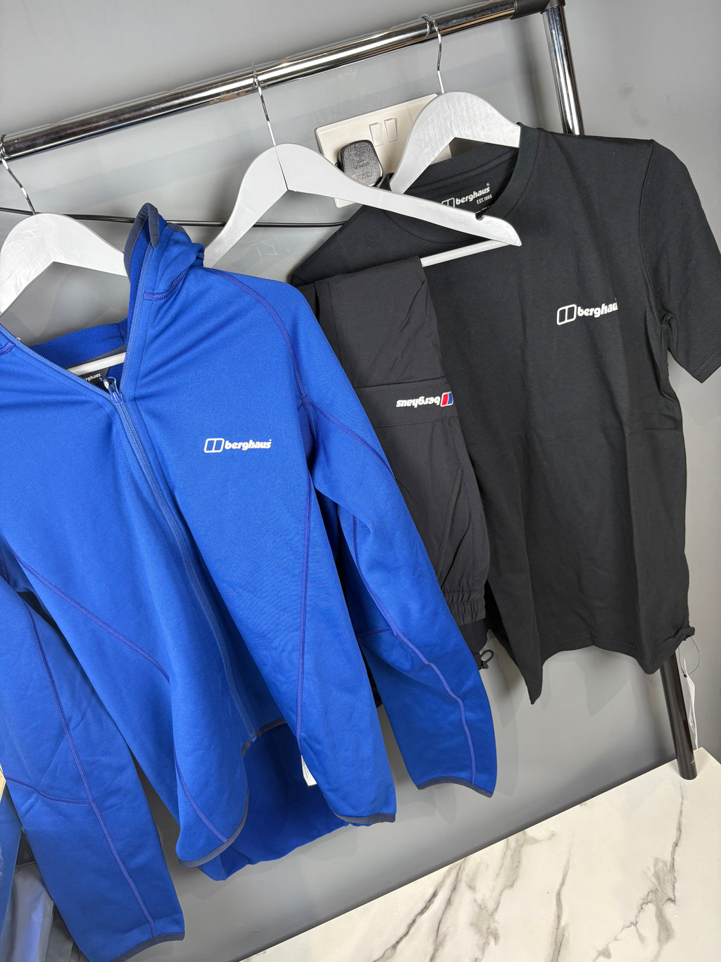 Mens blue berghaus fleece set