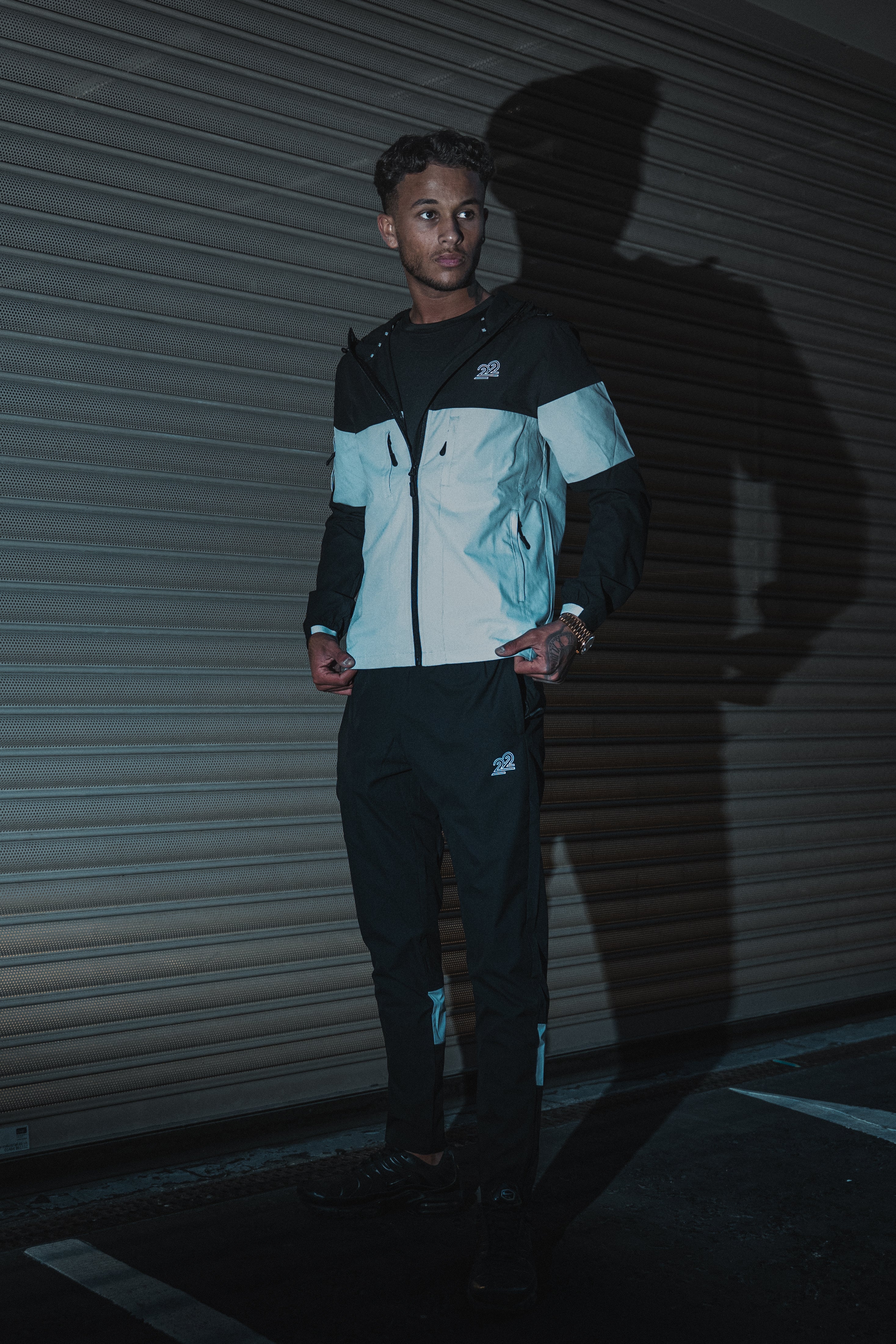 22Union stealth tracksuit "black/Light grey"