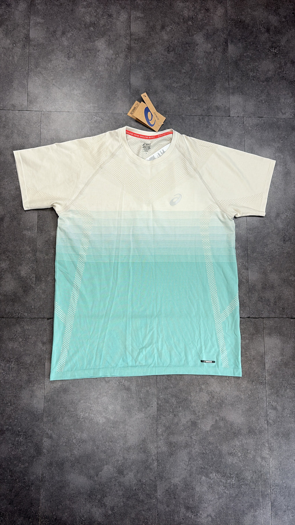 ASICS t shirt "Aqua/cream"