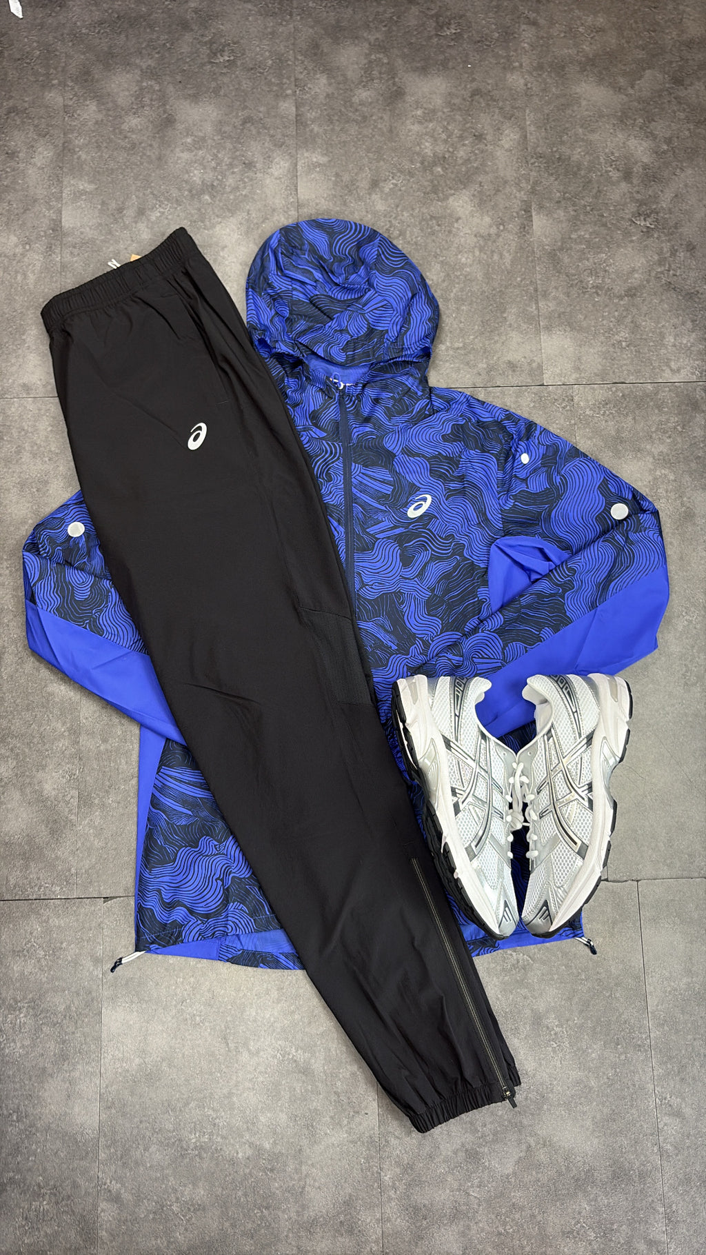 ASICS fujitrial tracksuit "blue/black"