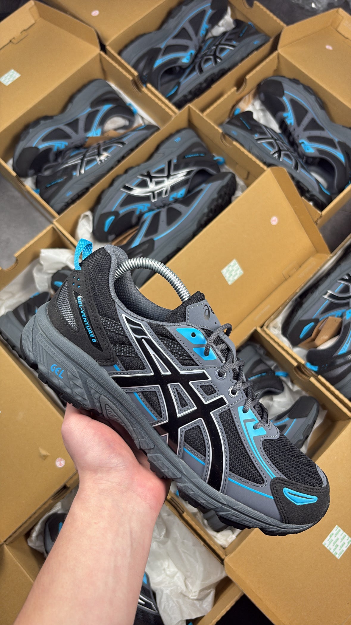 Mens New season grey and blue ASICS