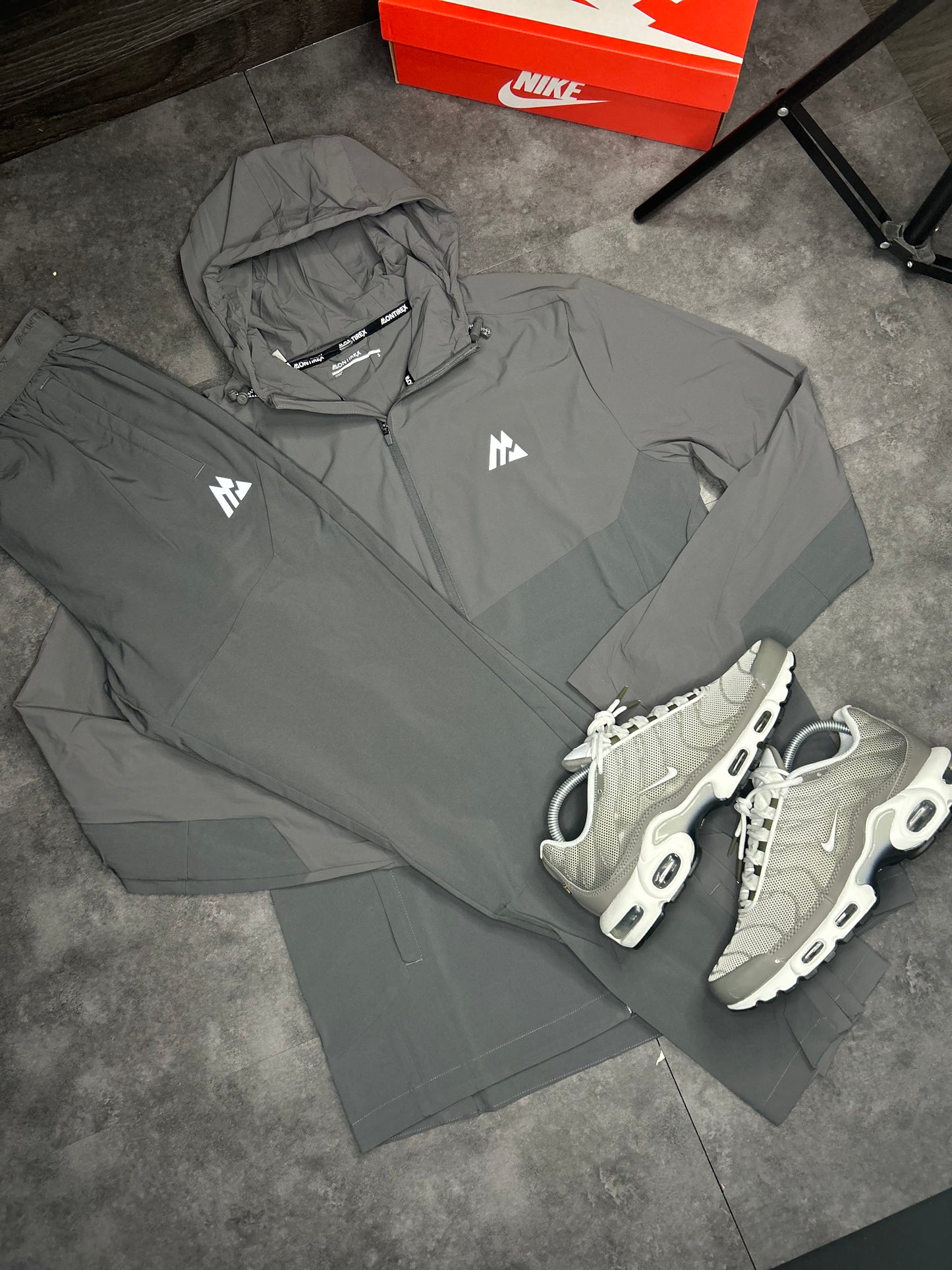 Mens grey new season montirex tracksuit