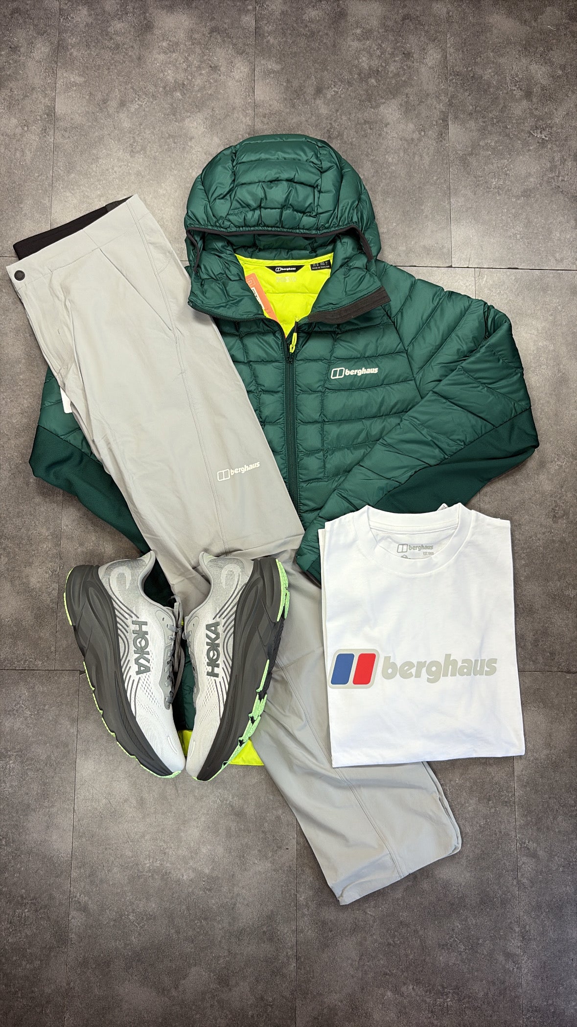 Berghaus hybrid tracksuit "green/grey"