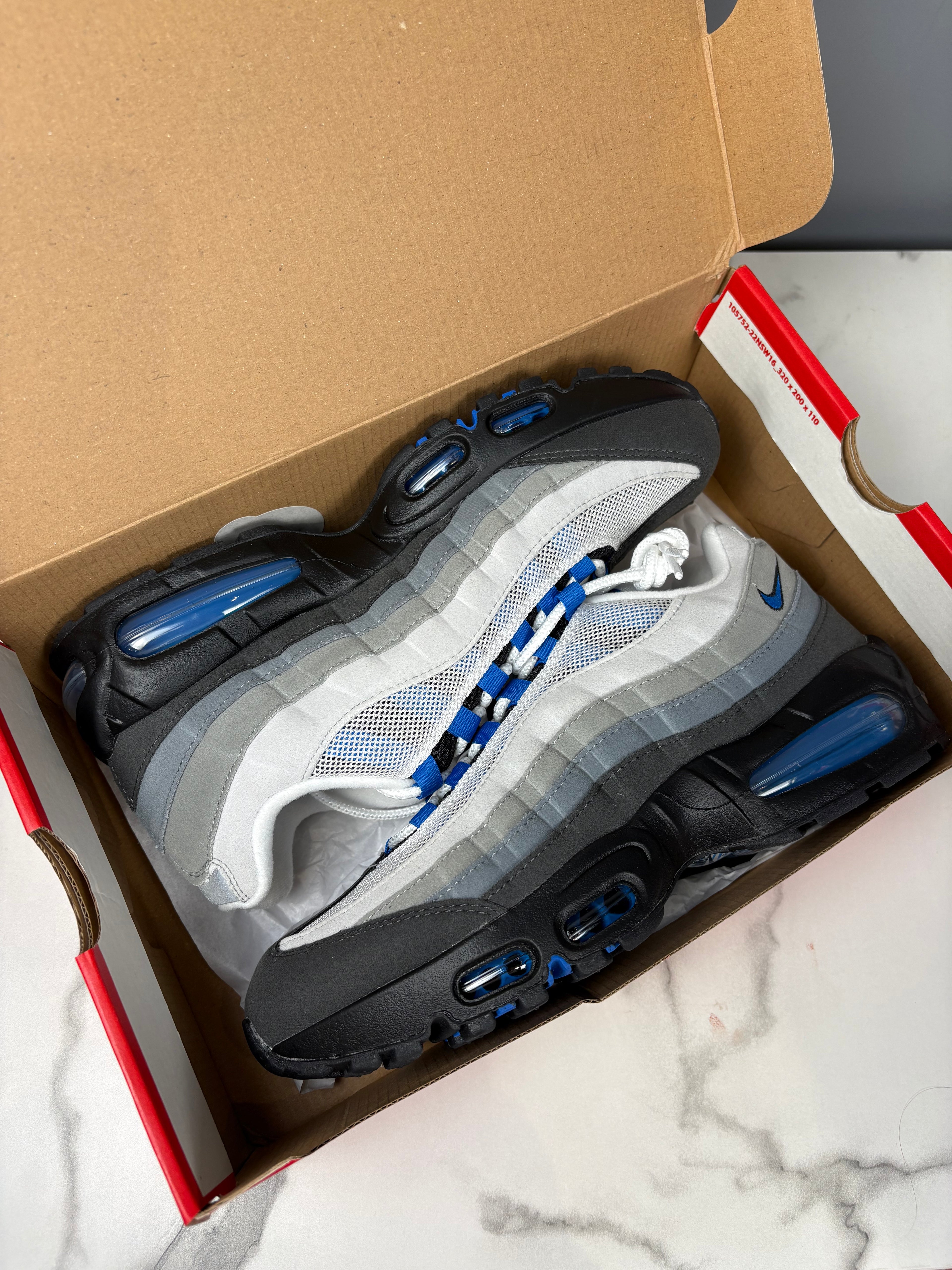 Spark blue air max 95