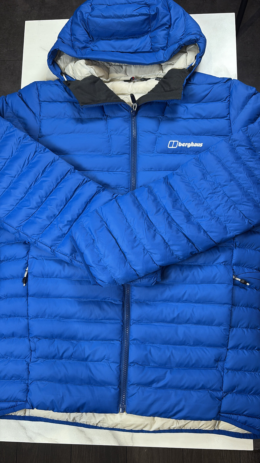 Mens blue berghaus puffer