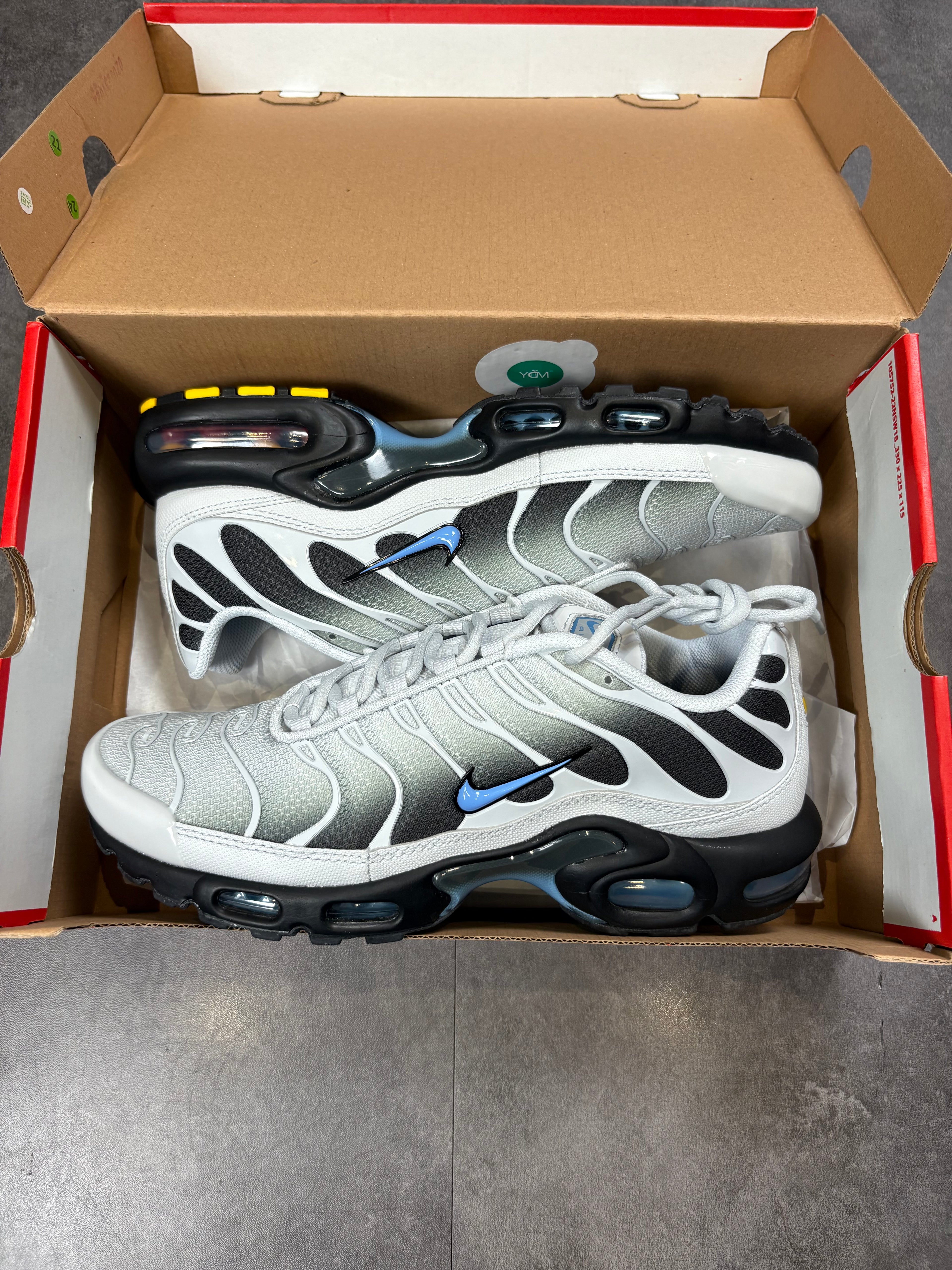 Mens nike tns- light grey/blue