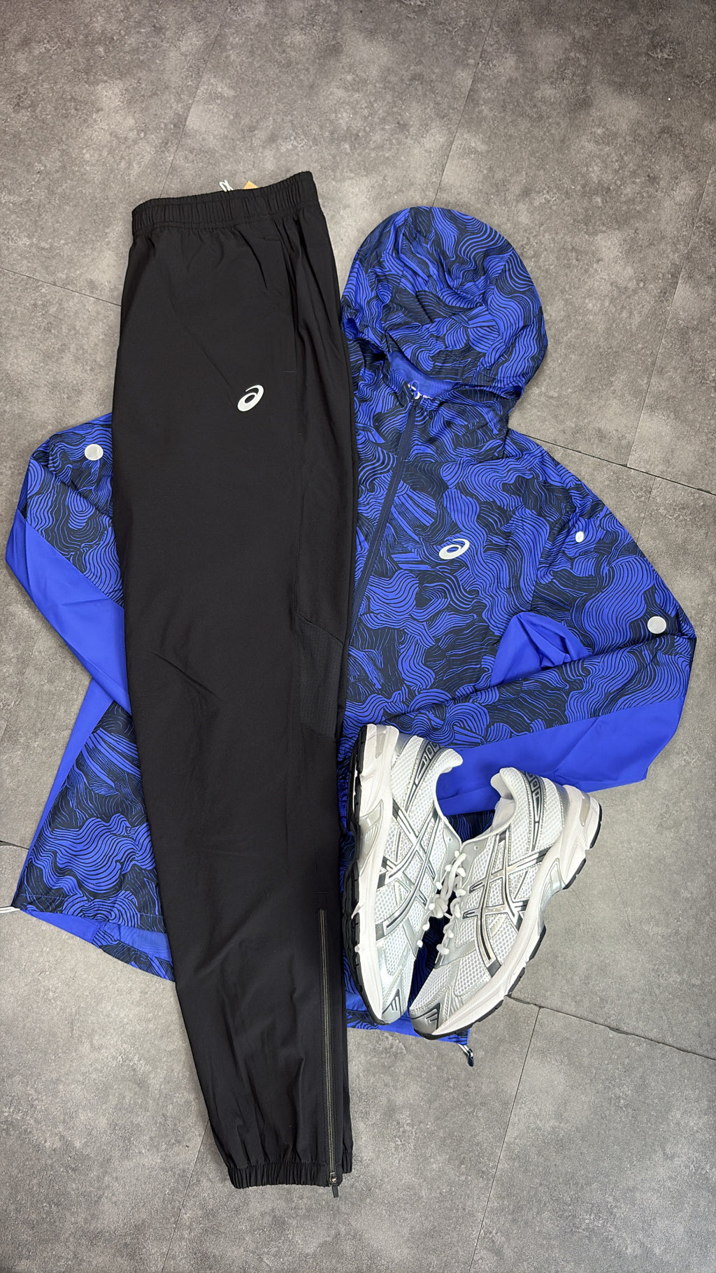 ASICS fujitrial tracksuit "blue/black"