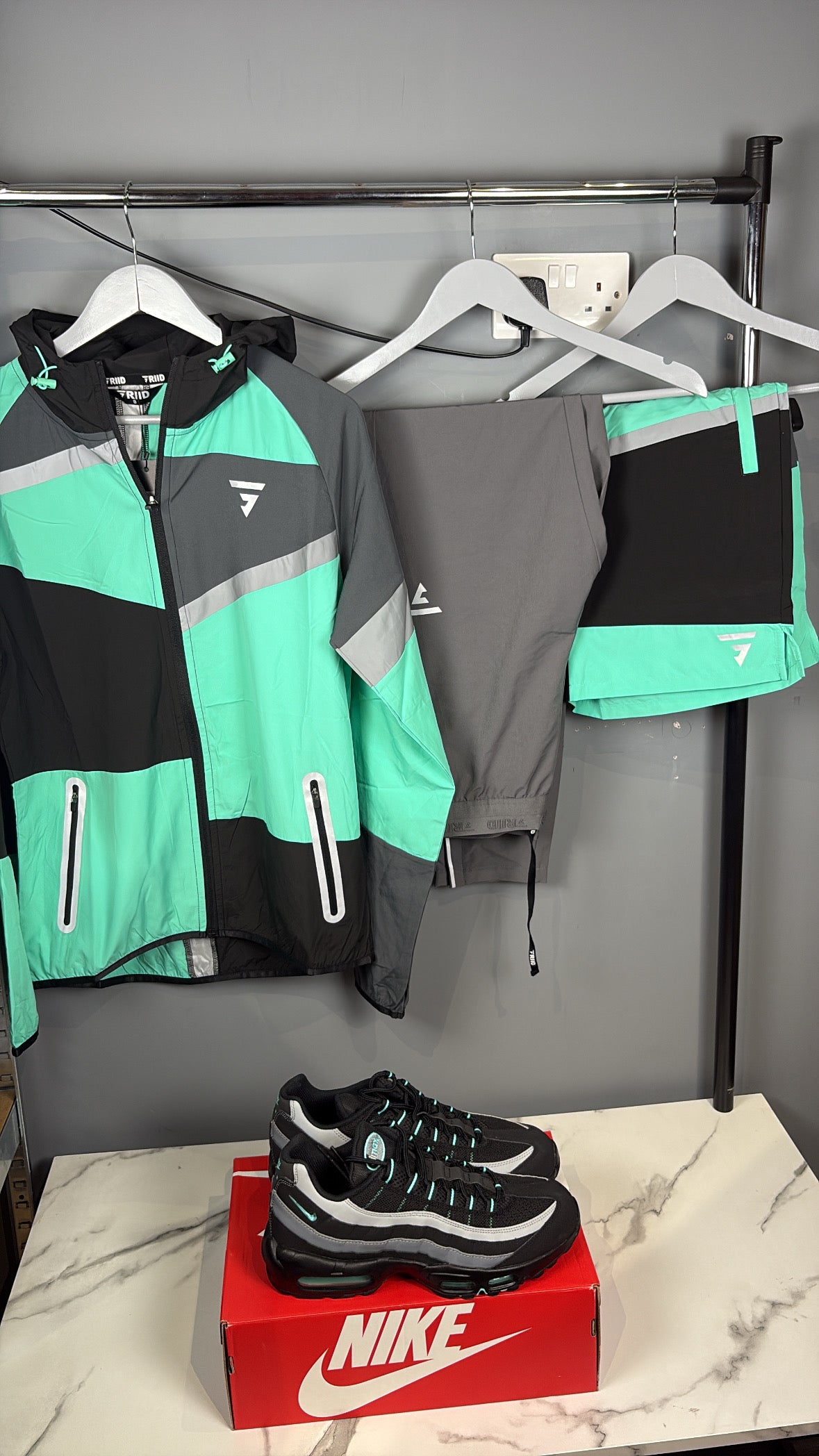 Mens mint griid pannel set