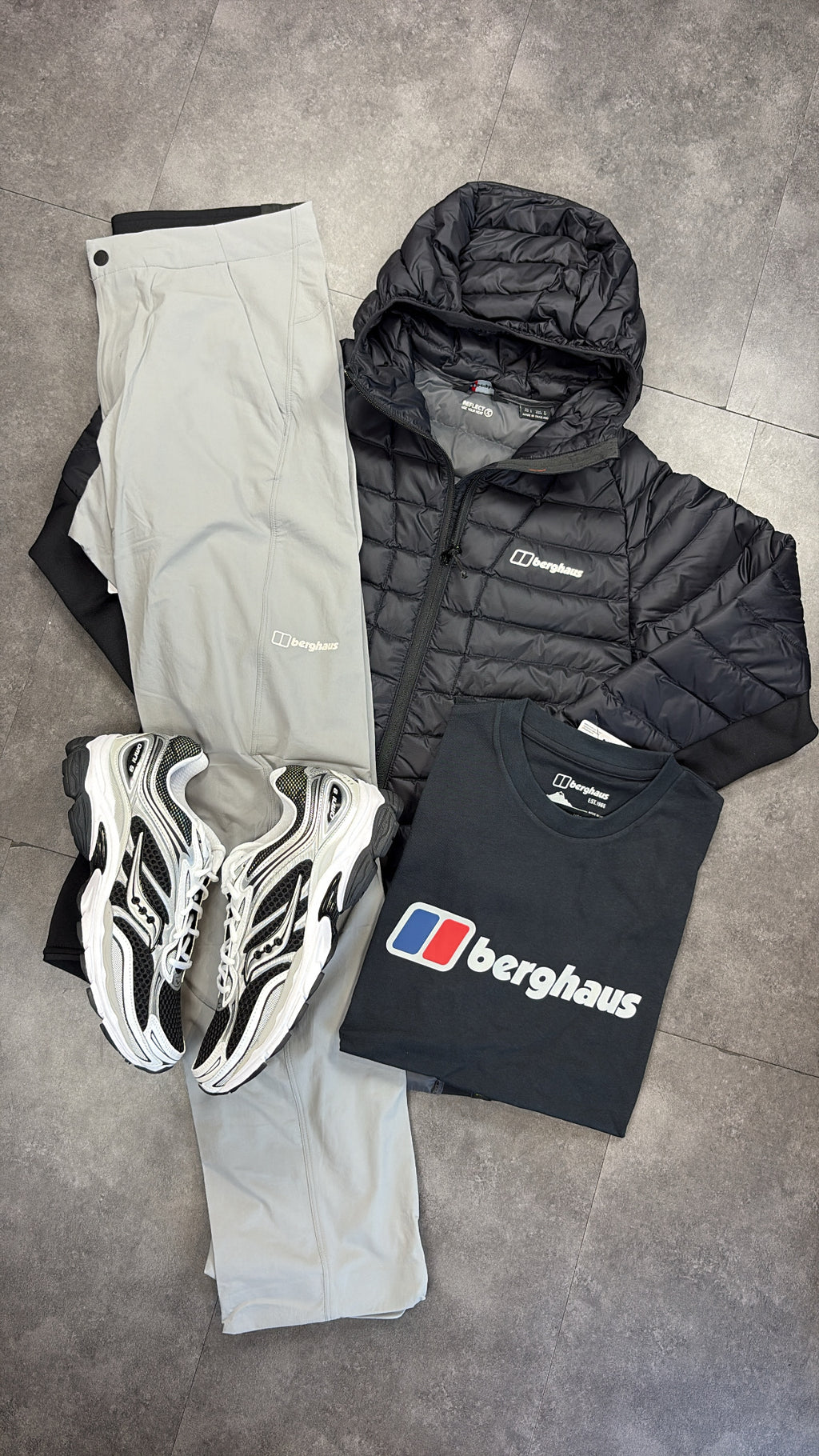 Berghaus hybrid tracksuit "black/grey"