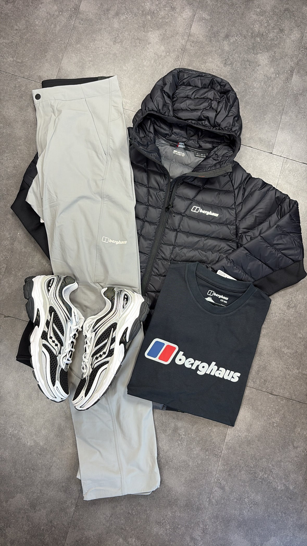 Berghaus hybrid tracksuit "black/grey"