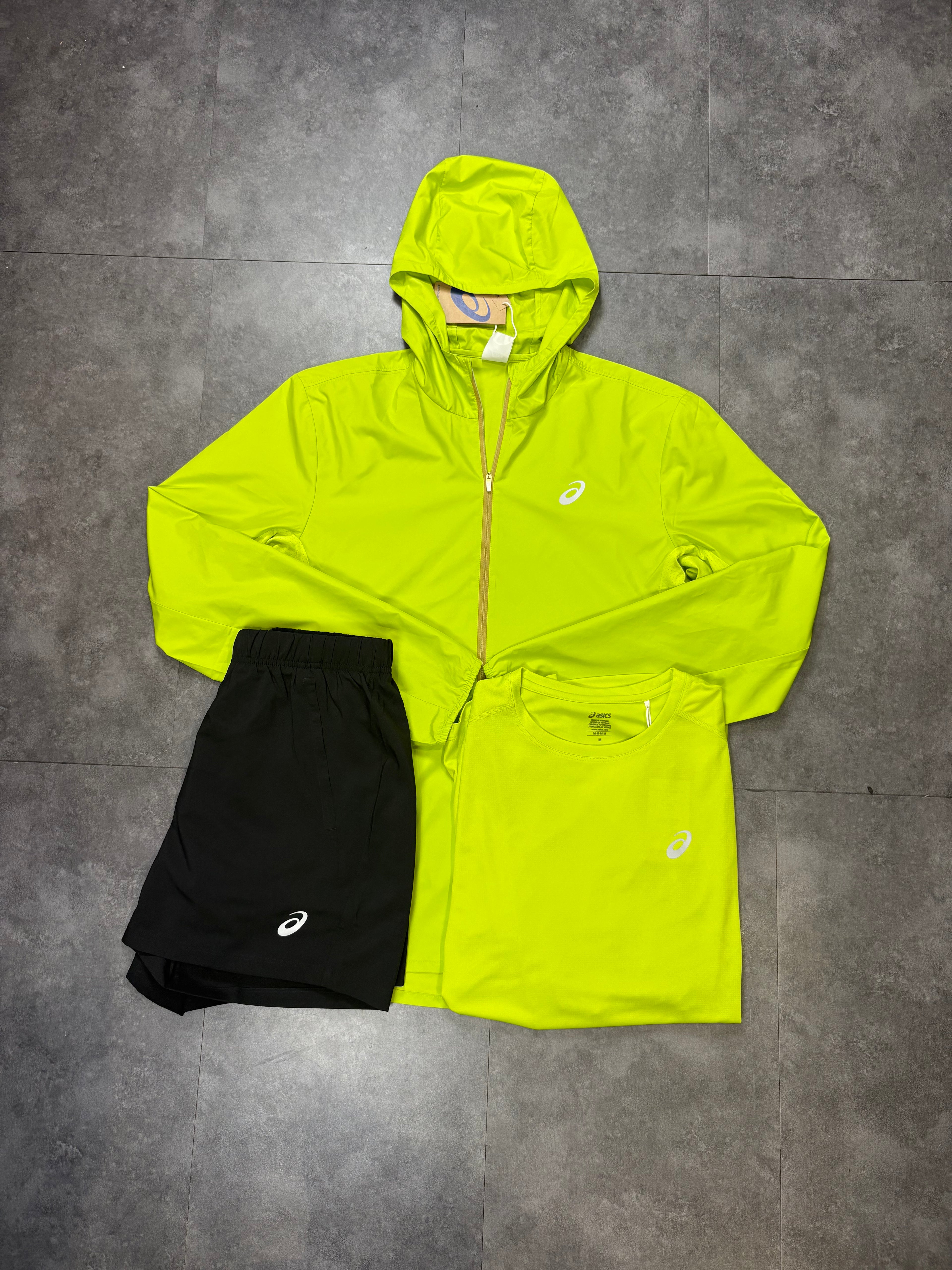 ASICS short set "Lime"