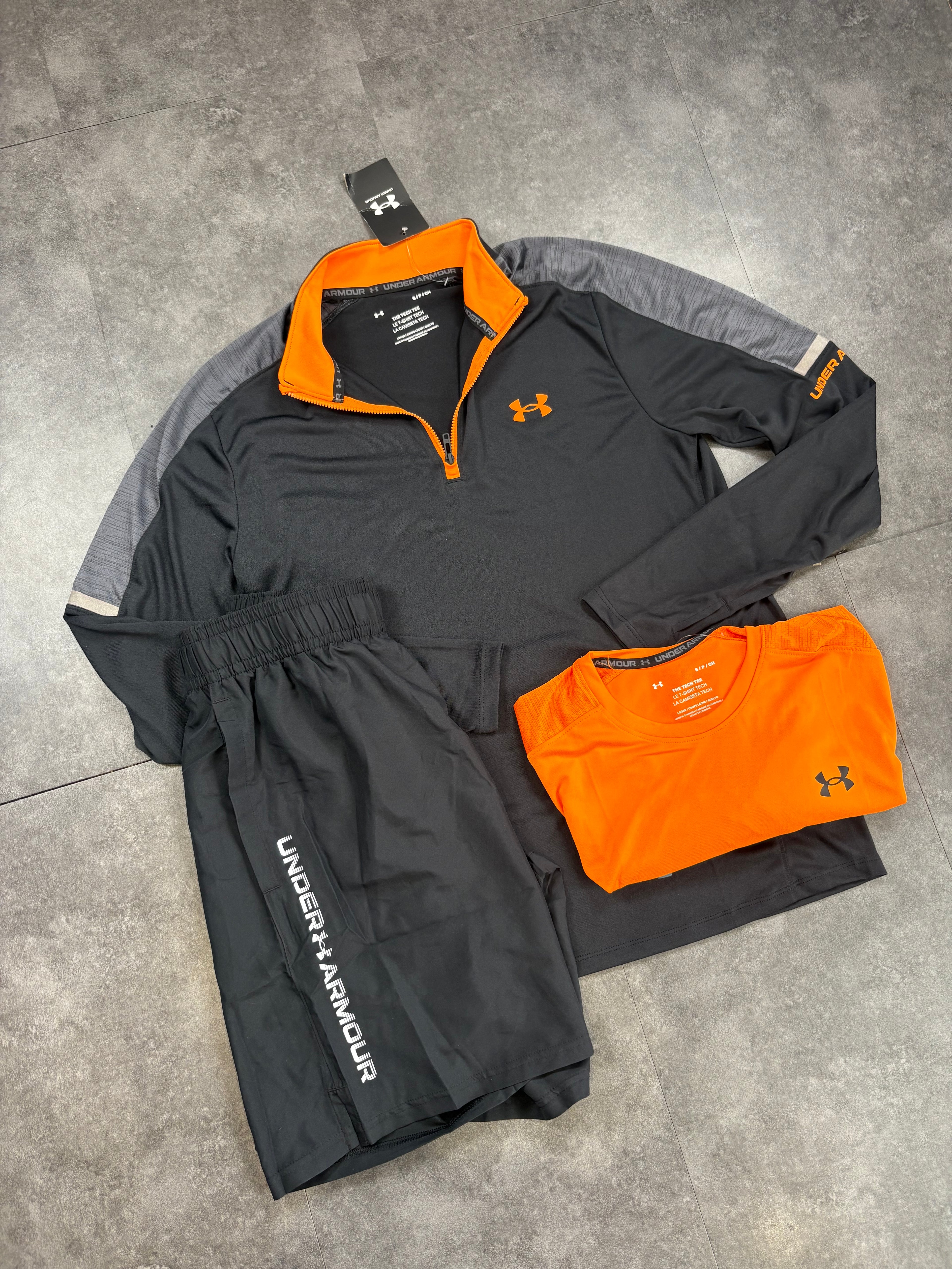Orange under armour 3 piece