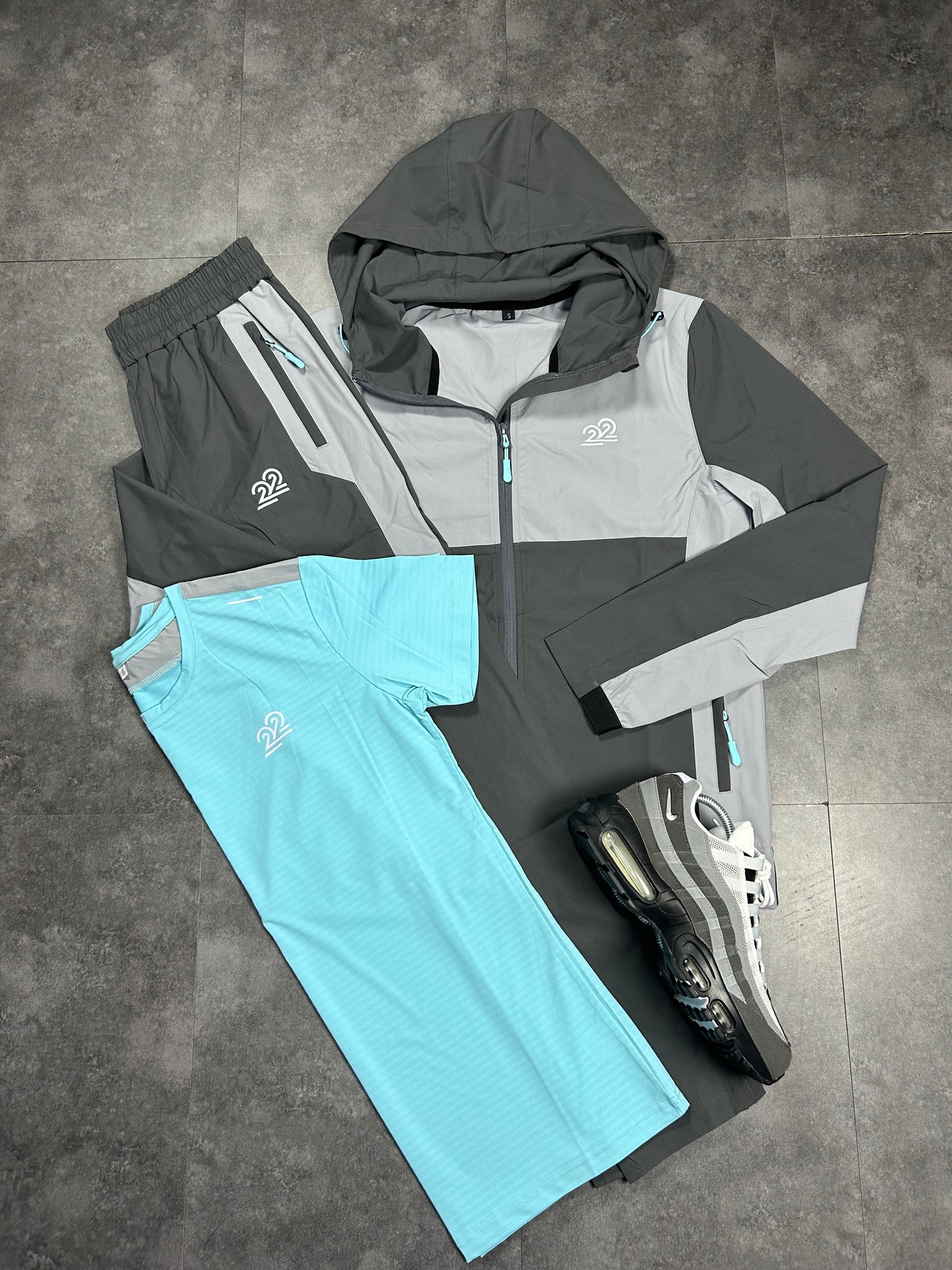 Mens 22perform tracksuit 3 piece inc tee