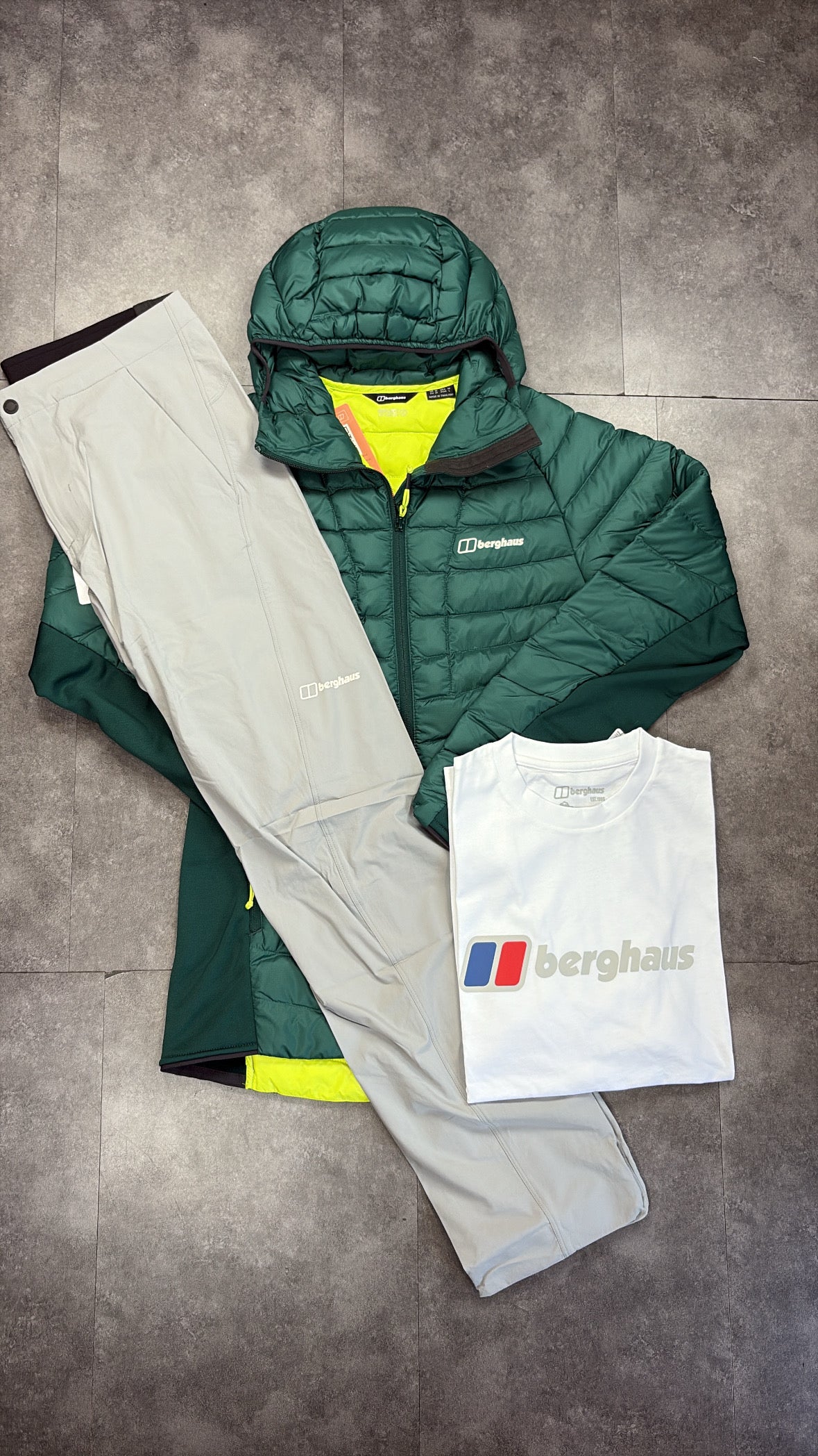 Berghaus hybrid tracksuit "green/grey"