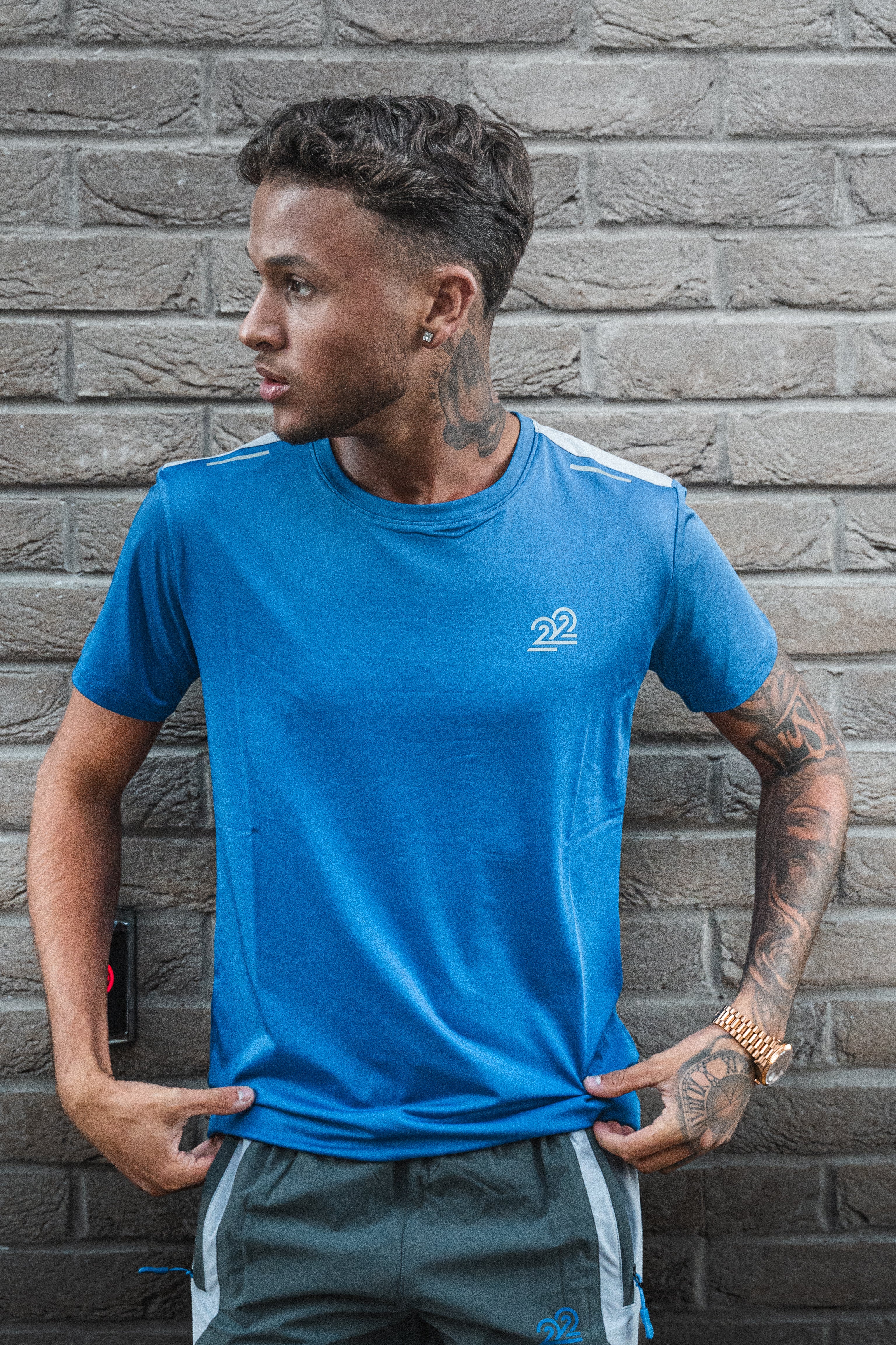 22Union Cuban tracksuit "Royal blue/Grey"